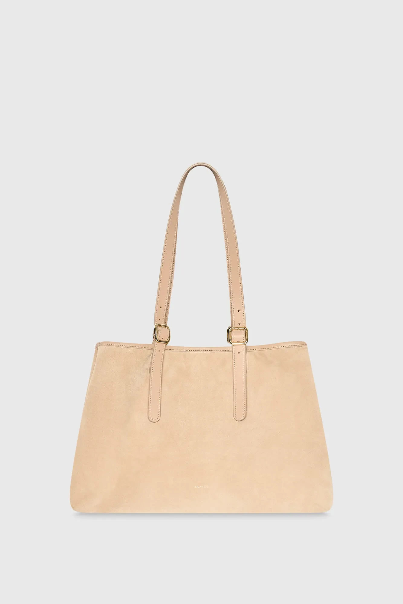 Damen-Shopper-Handtasche aus Wildleder Harper, beige