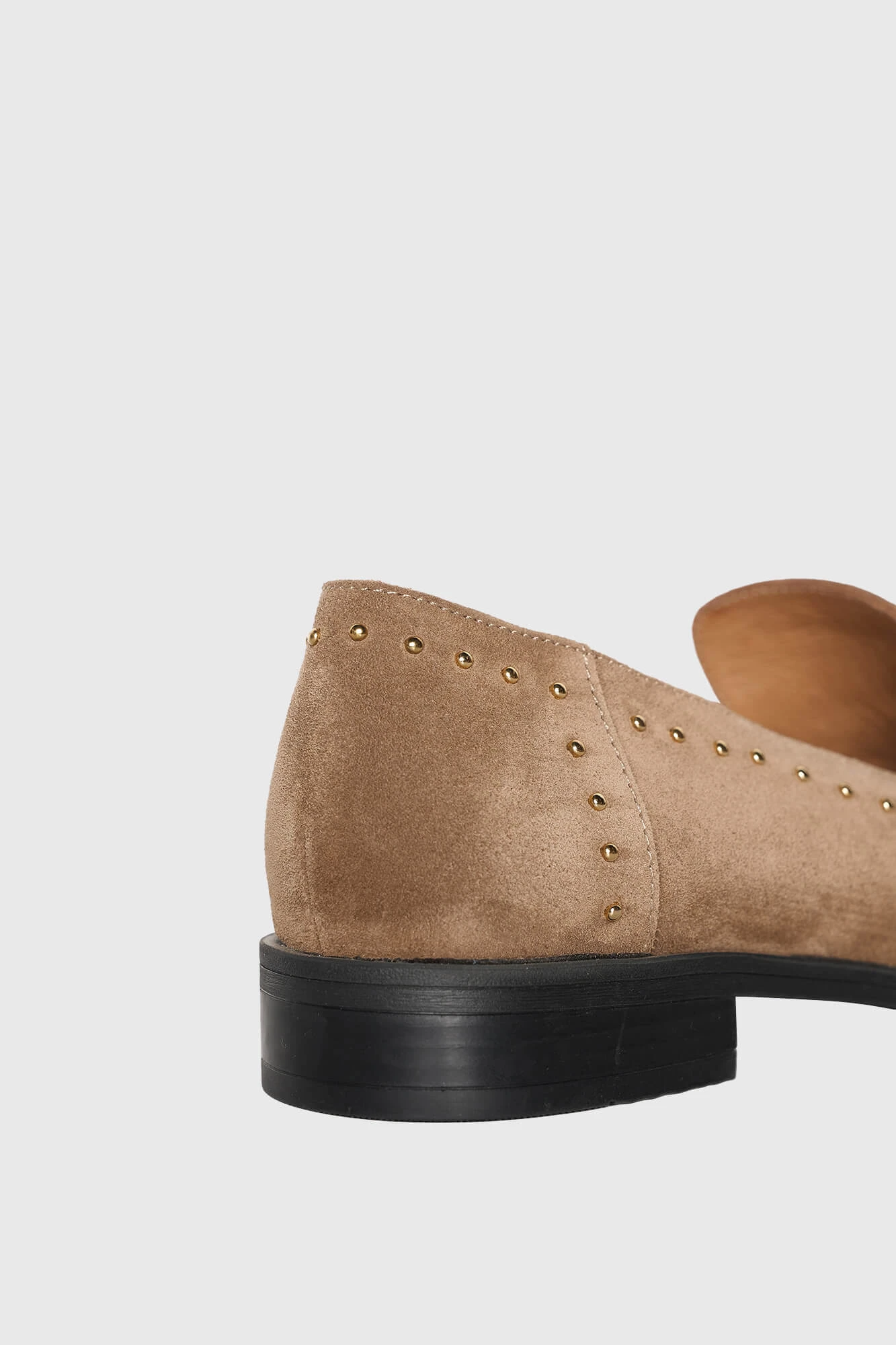 Loafer Dames Suede Studs Blake Cognac