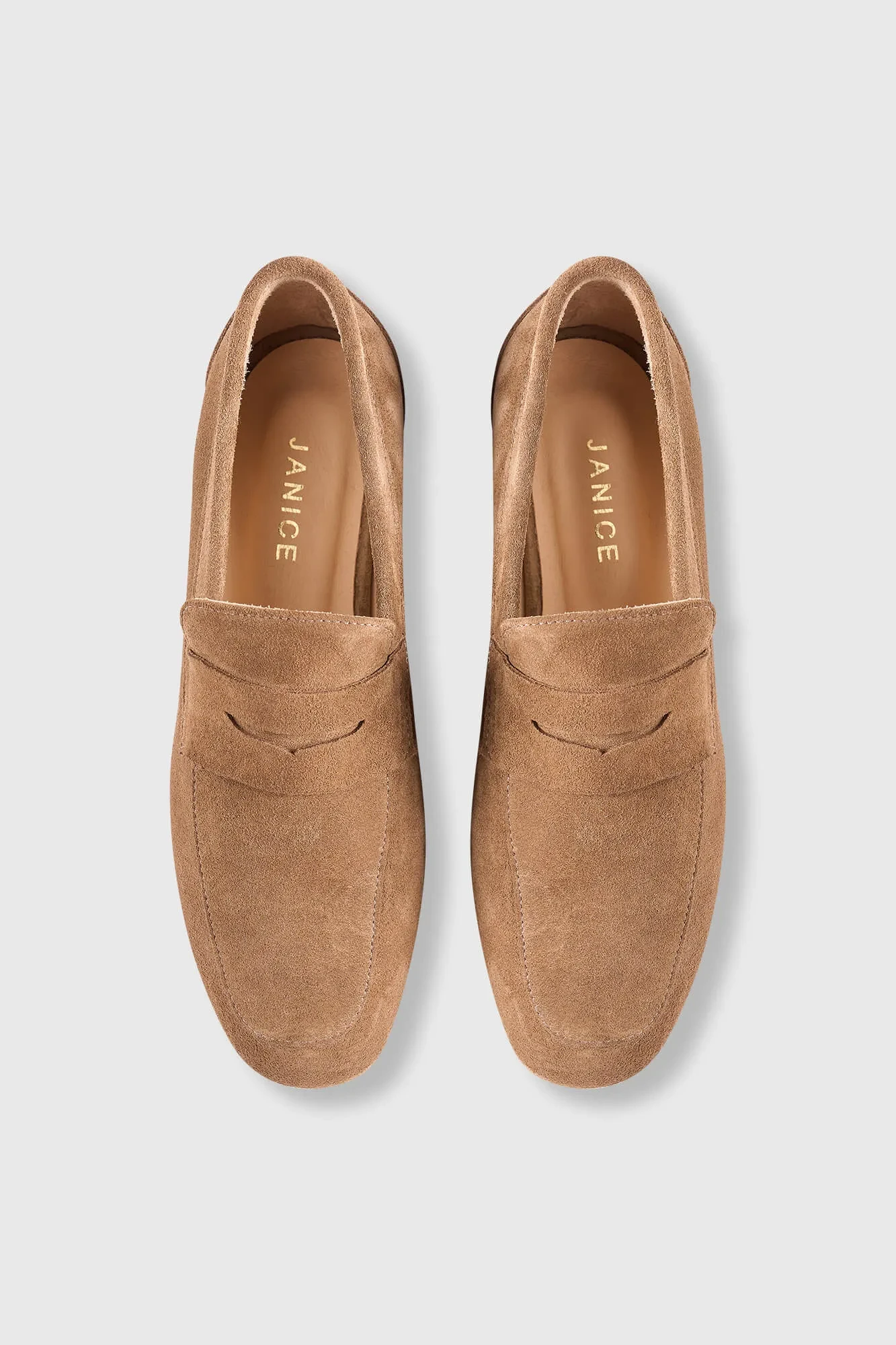 Suede Loafer Dames Burt Bruin