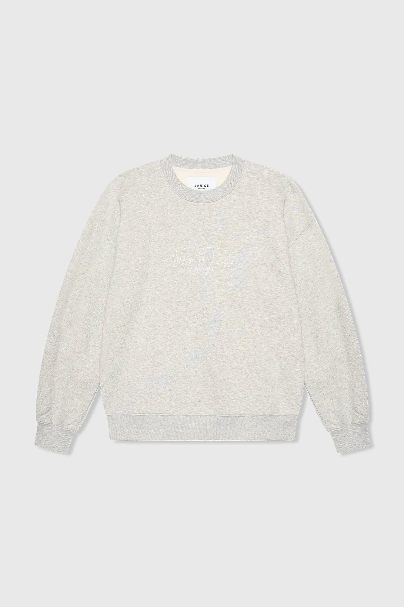 Andy-Pullover Grau mit Logo