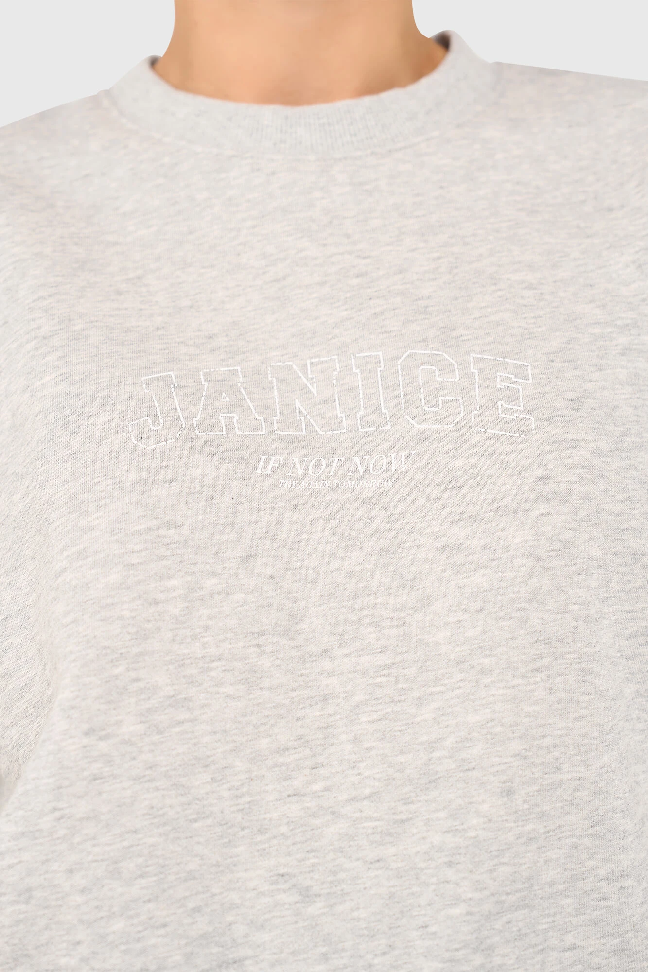 Andy-Pullover Grau mit Logo