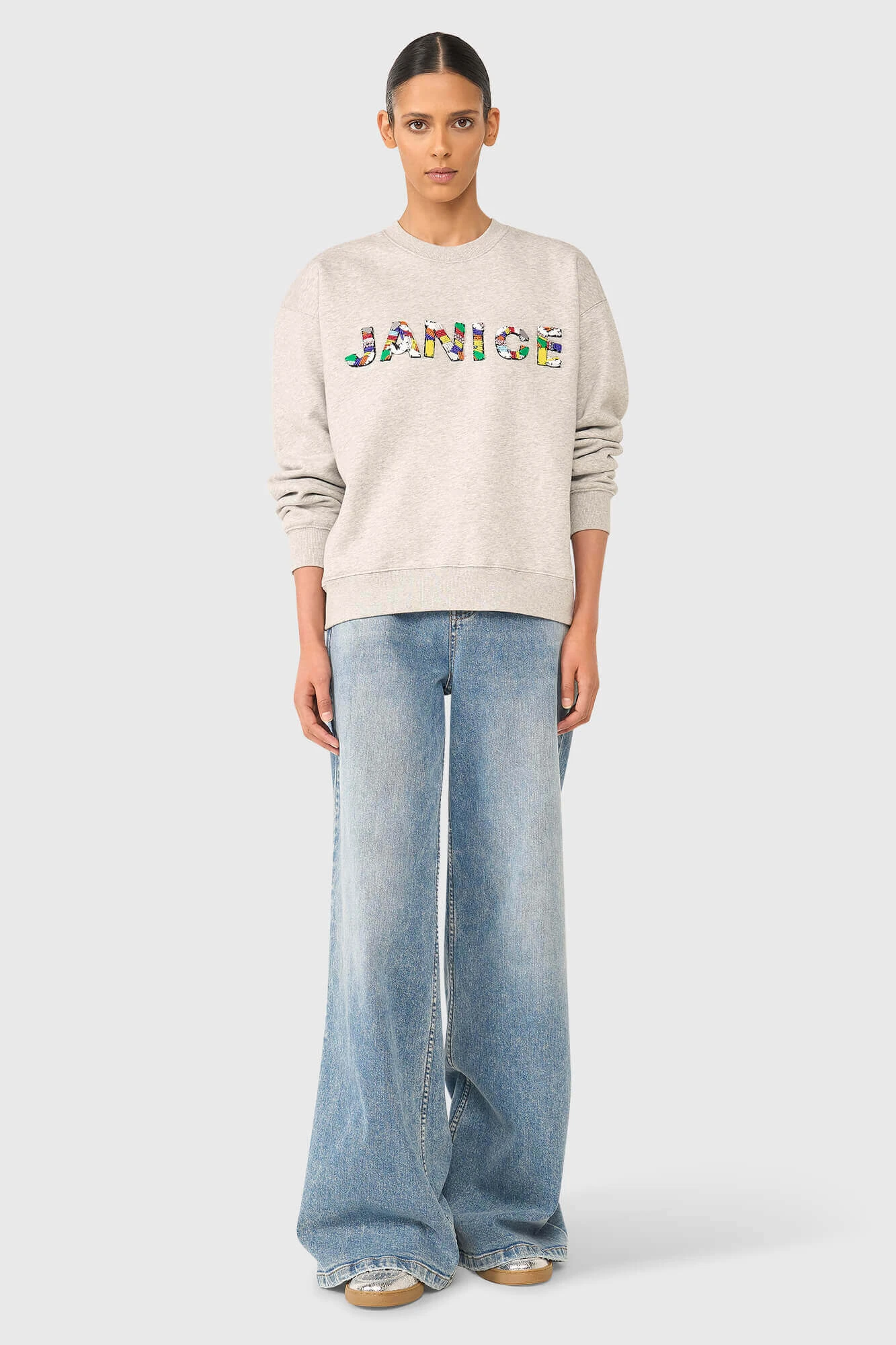 Andy Sweater Grijs Steentjes