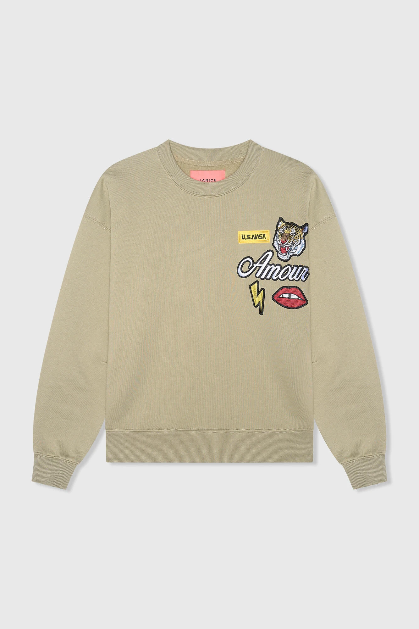 Andy Sweater Groen Patches