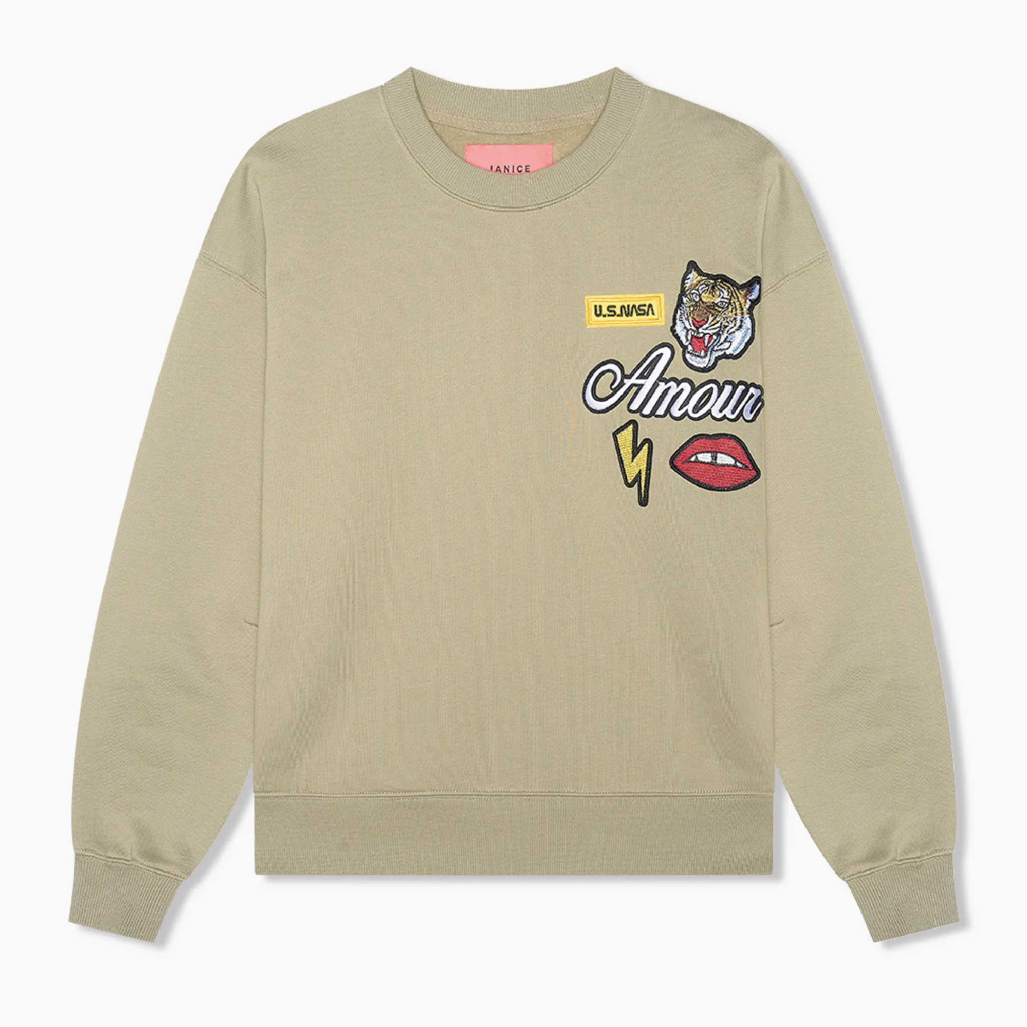 Andy Sweater Groen Patches