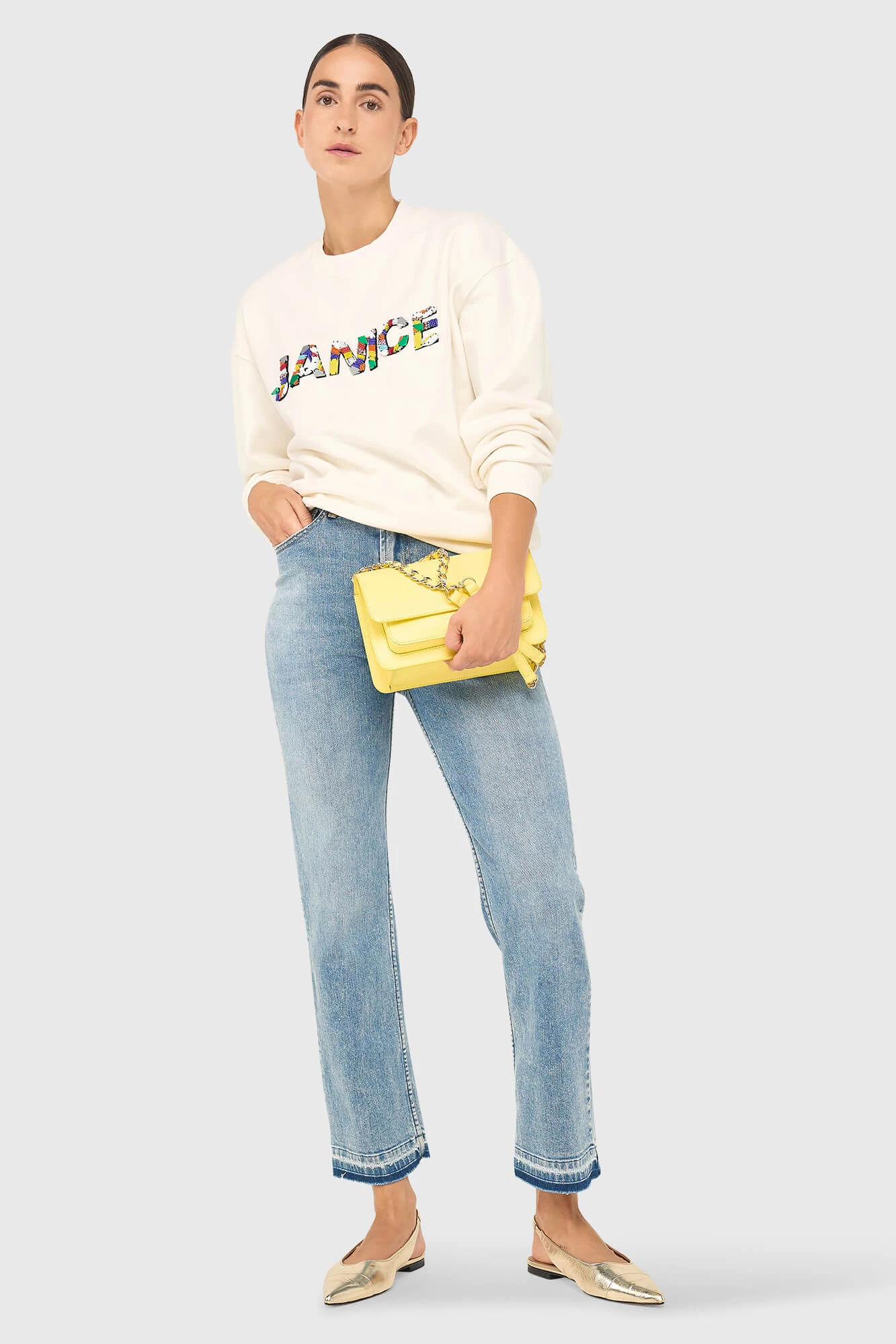 Andy Sweater Off White Steentjes