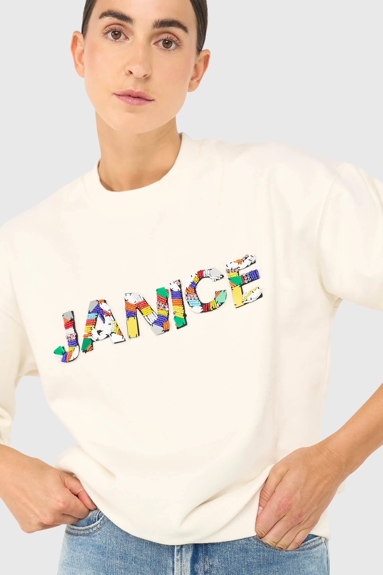 Andy Sweater Off White Steentjes