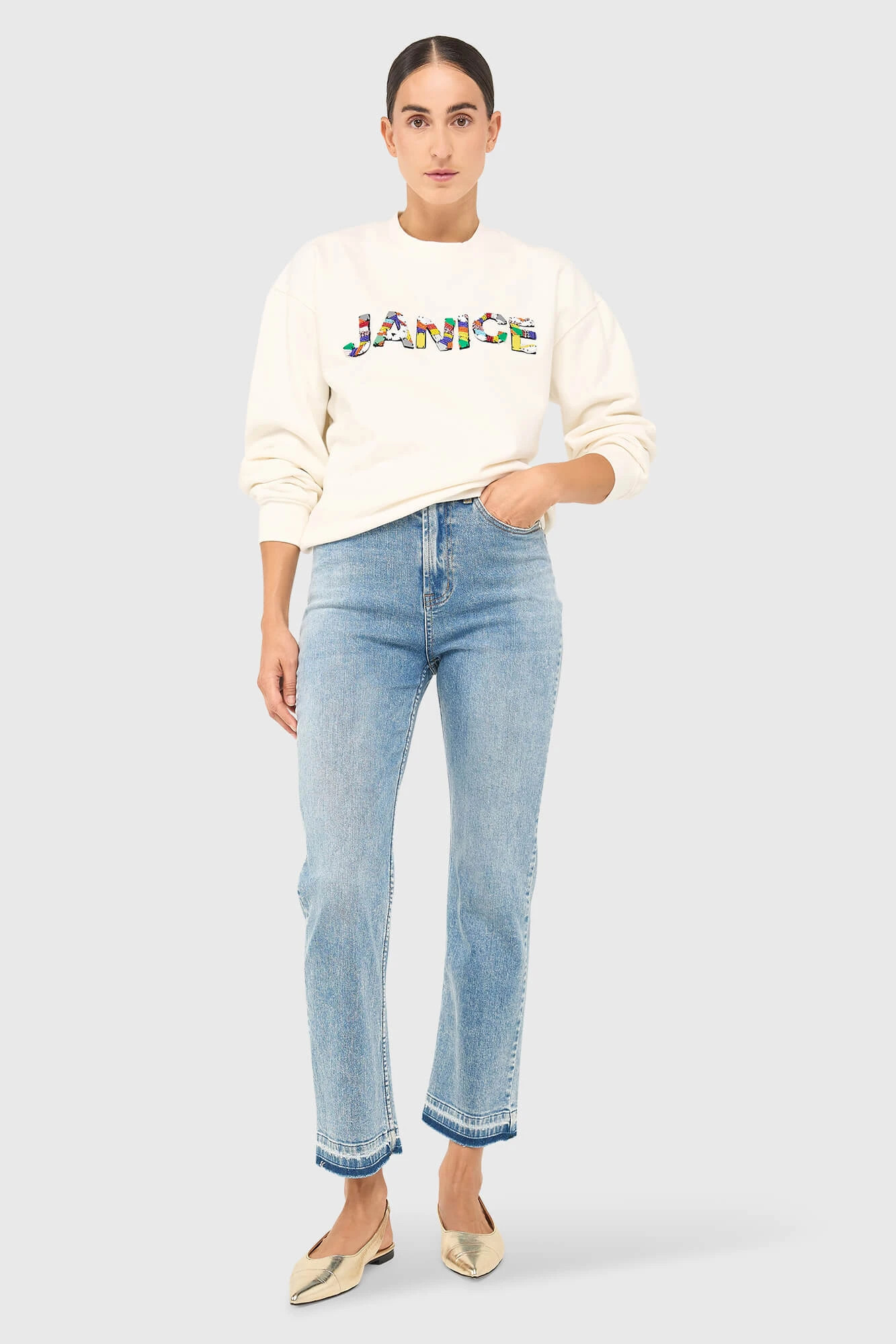 Andy Sweater Off White Steentjes