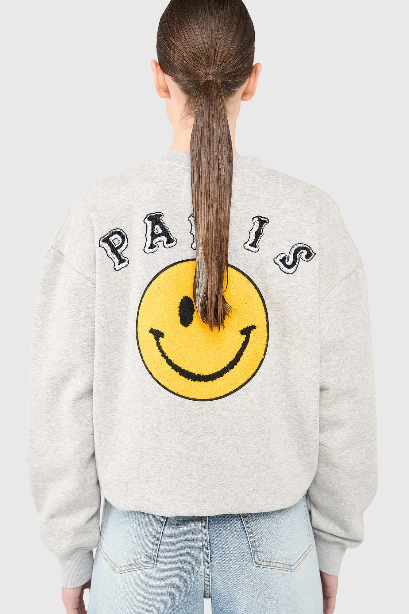 Andy Sweater Grijs Patches