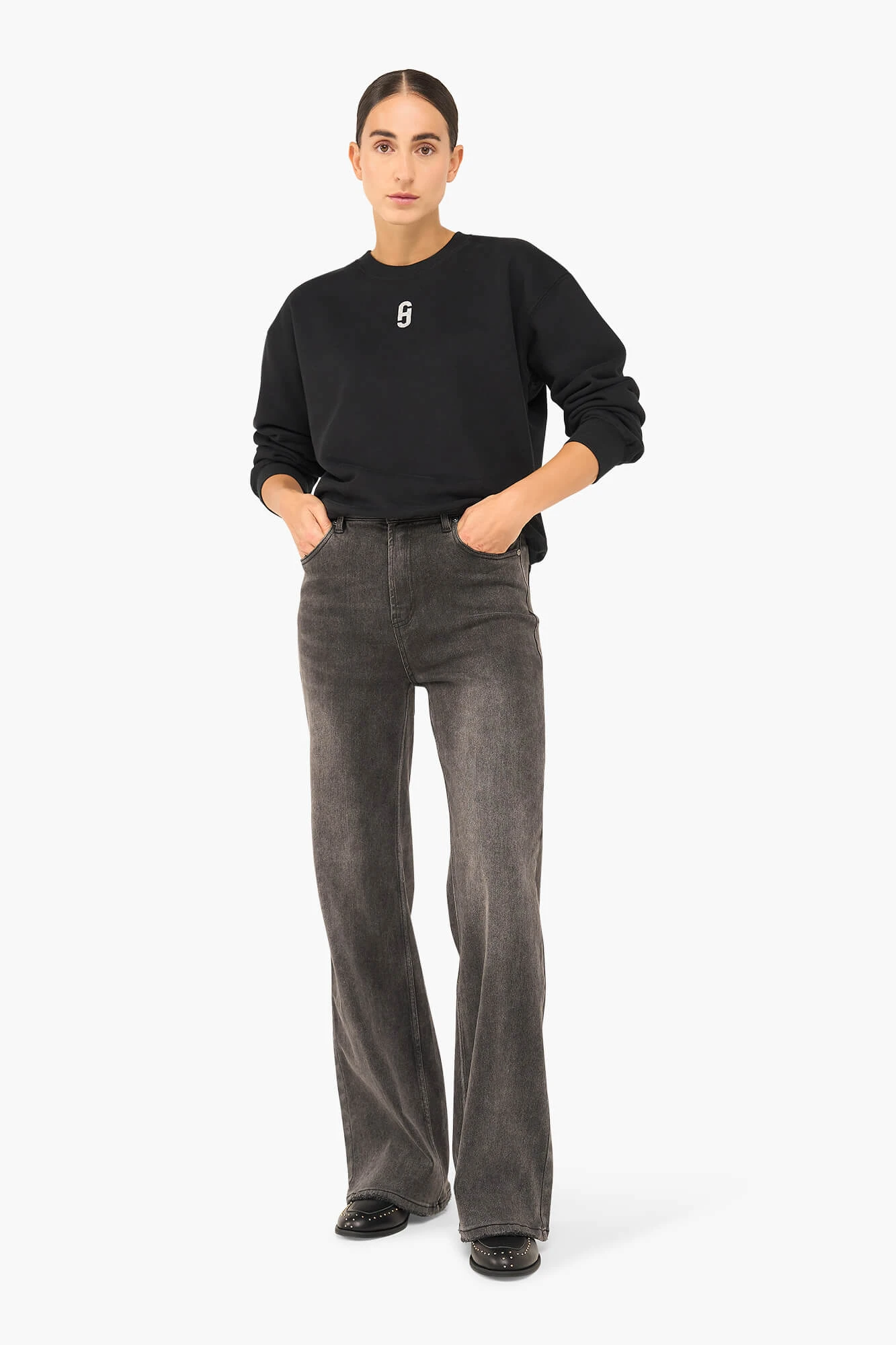 Sweater Dames Katoen Logo Glitter Andy Zwart