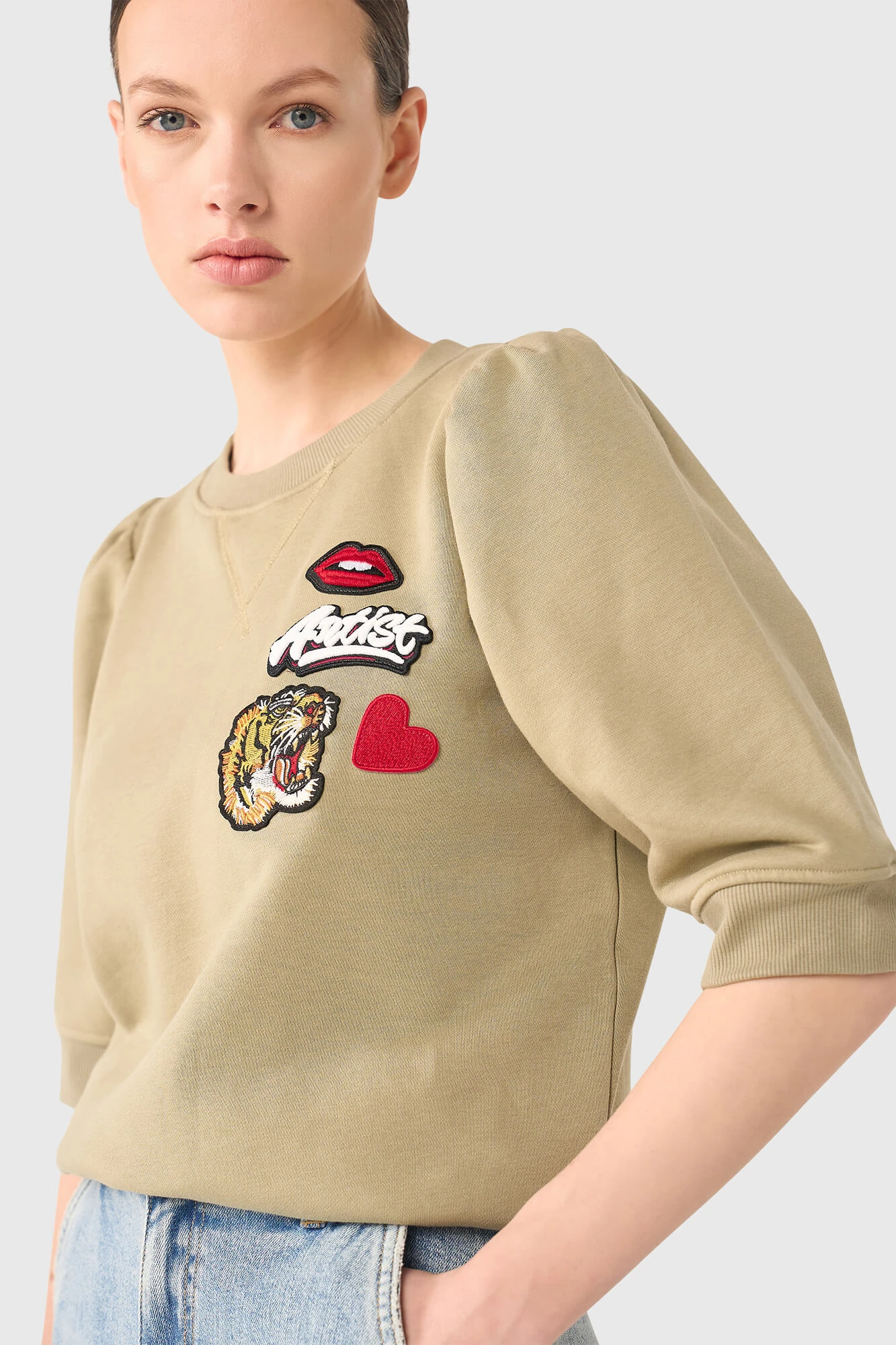 Frank Sweater Groen Patches
