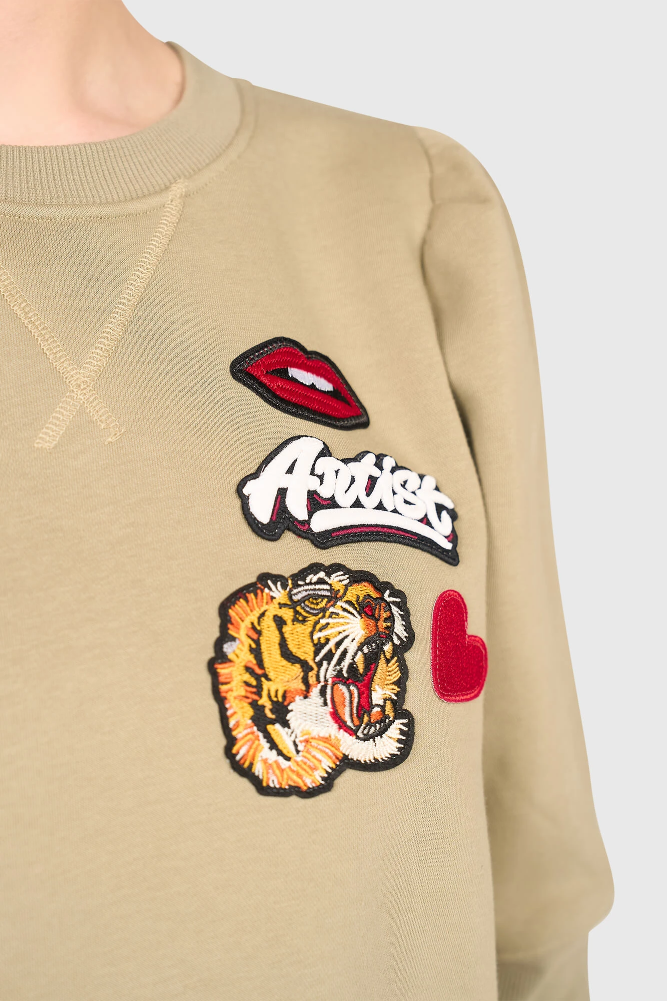 Frank Sweater Groen Patches