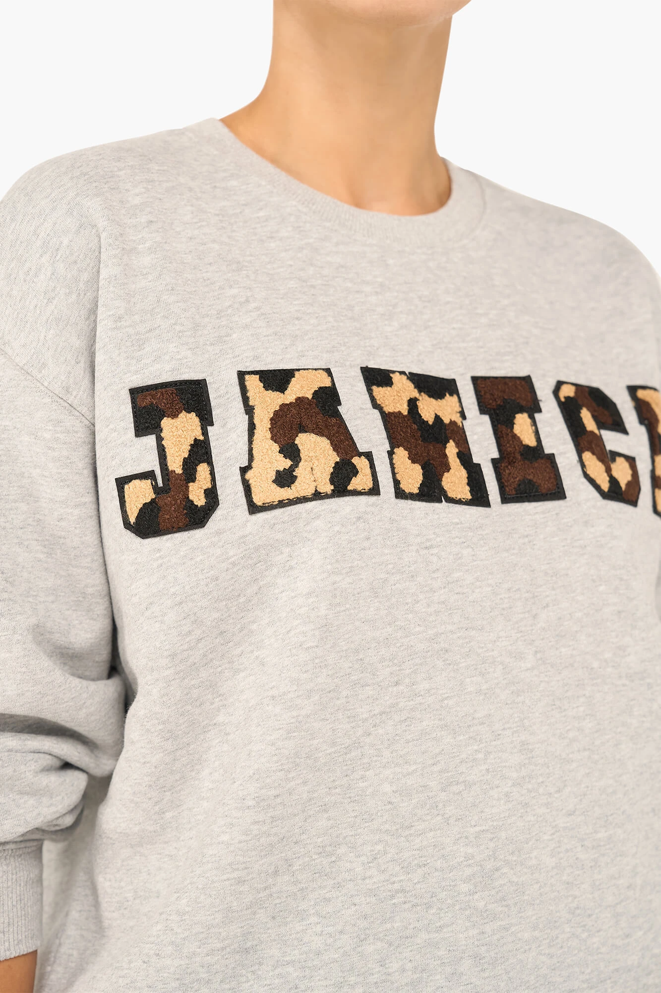 Women's Cotton Logo Camo Andy Sweater - Gray