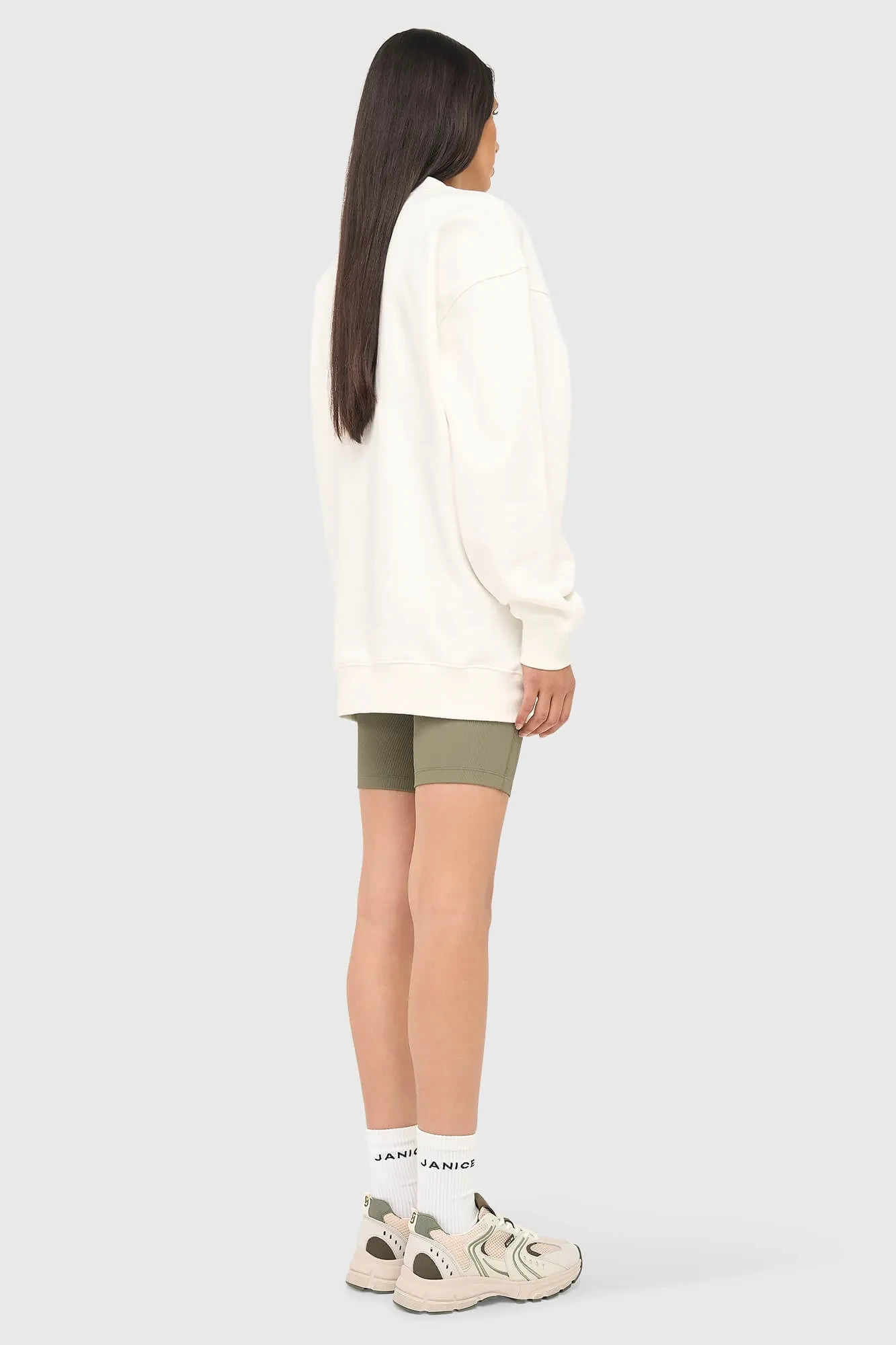 Damen-Sweatshirt, Oversize, Weiß, Oliver