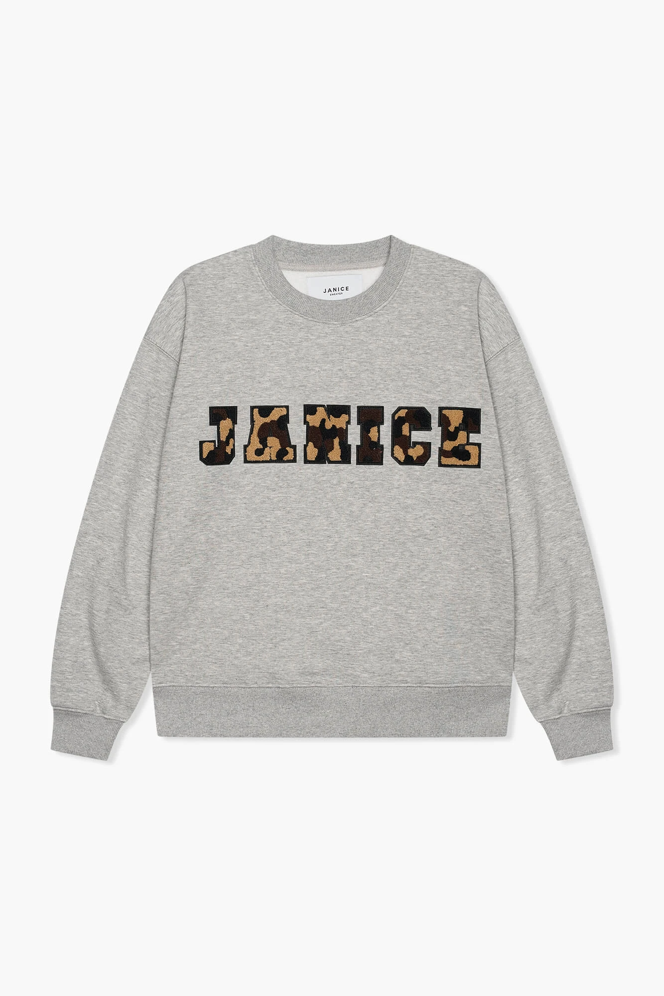 Women's Cotton Logo Camo Andy Sweater - Gray