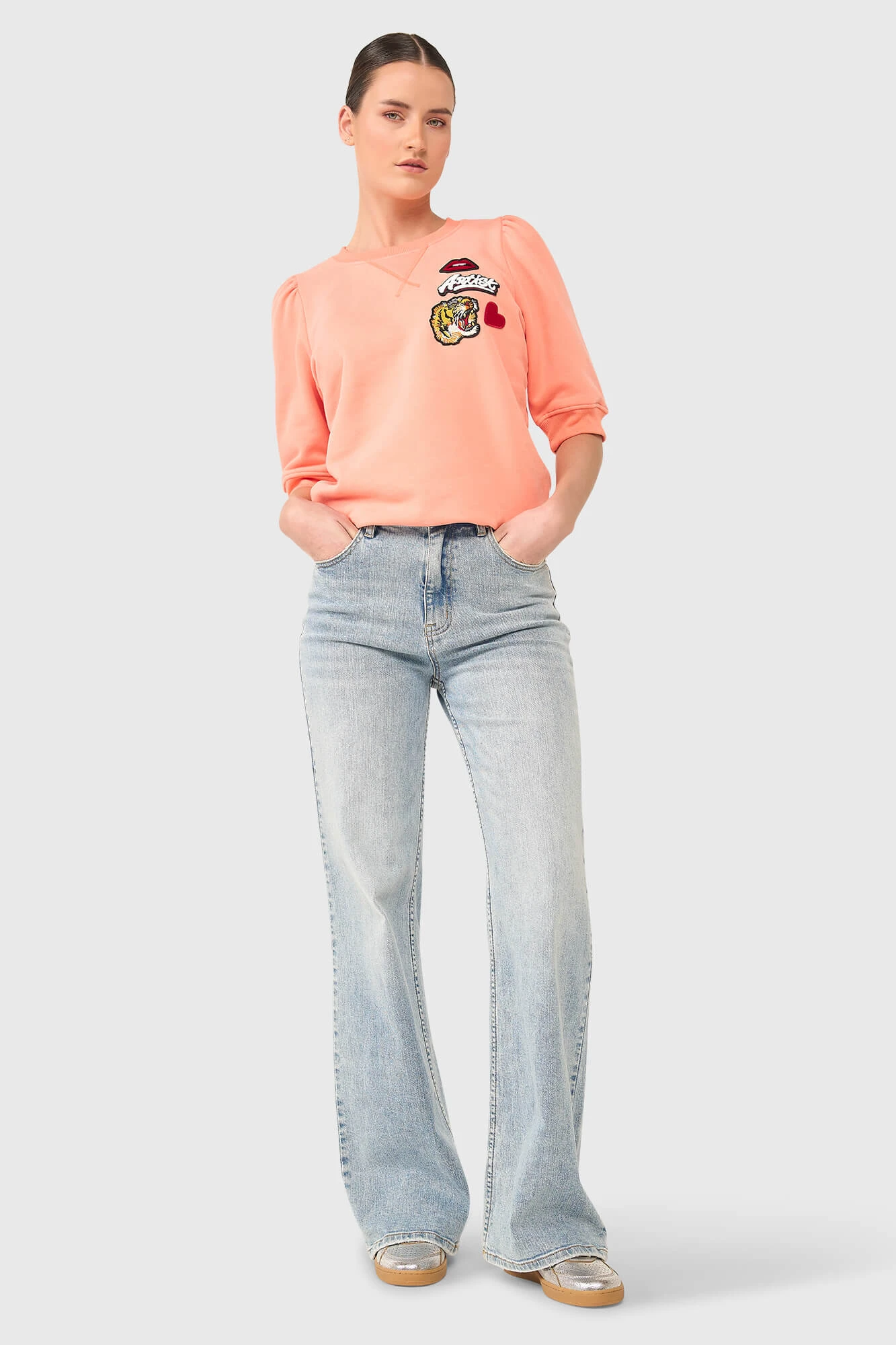 Frank Sweater Peach Patches