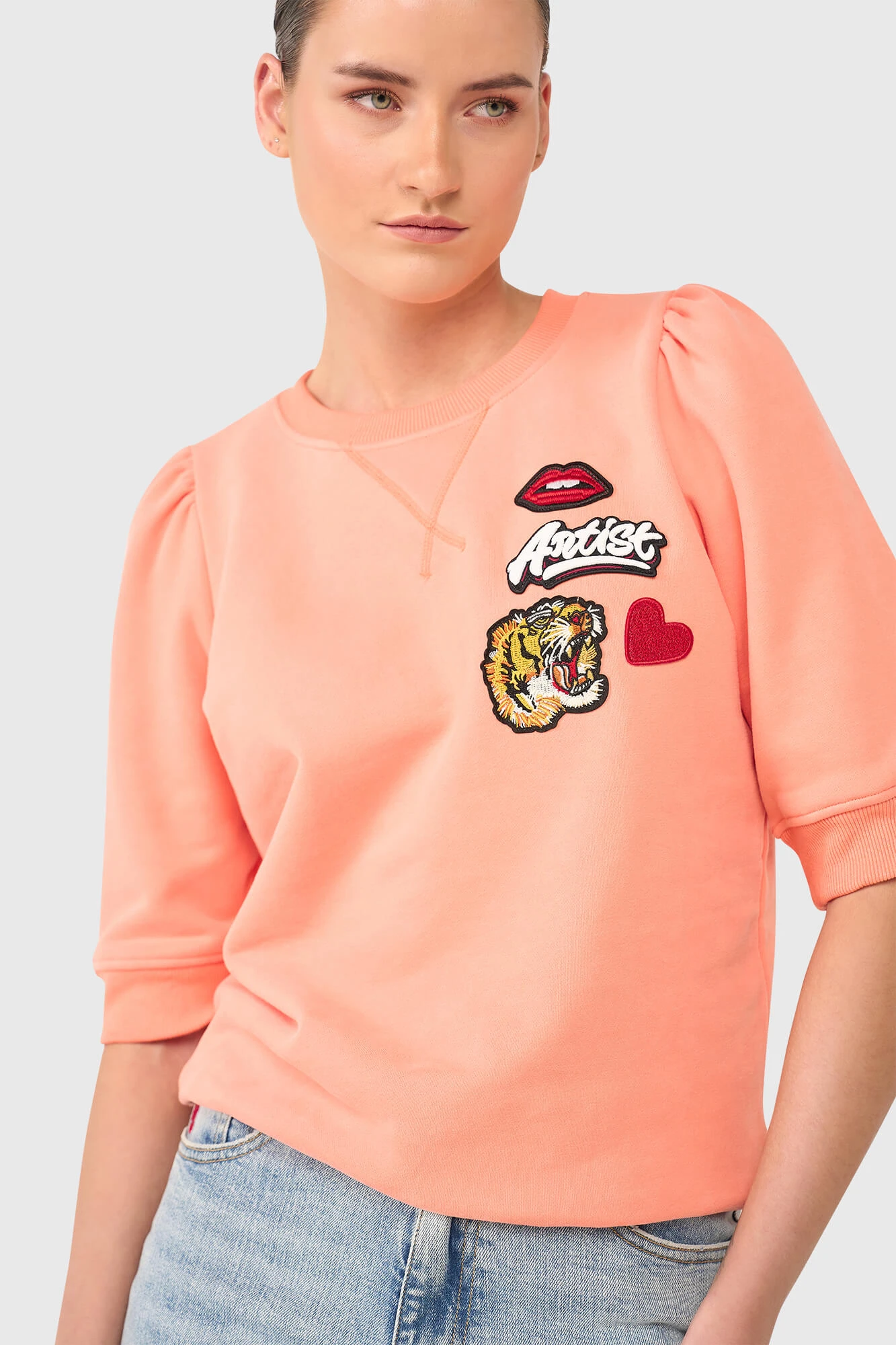 Frank Sweater Peach Patches