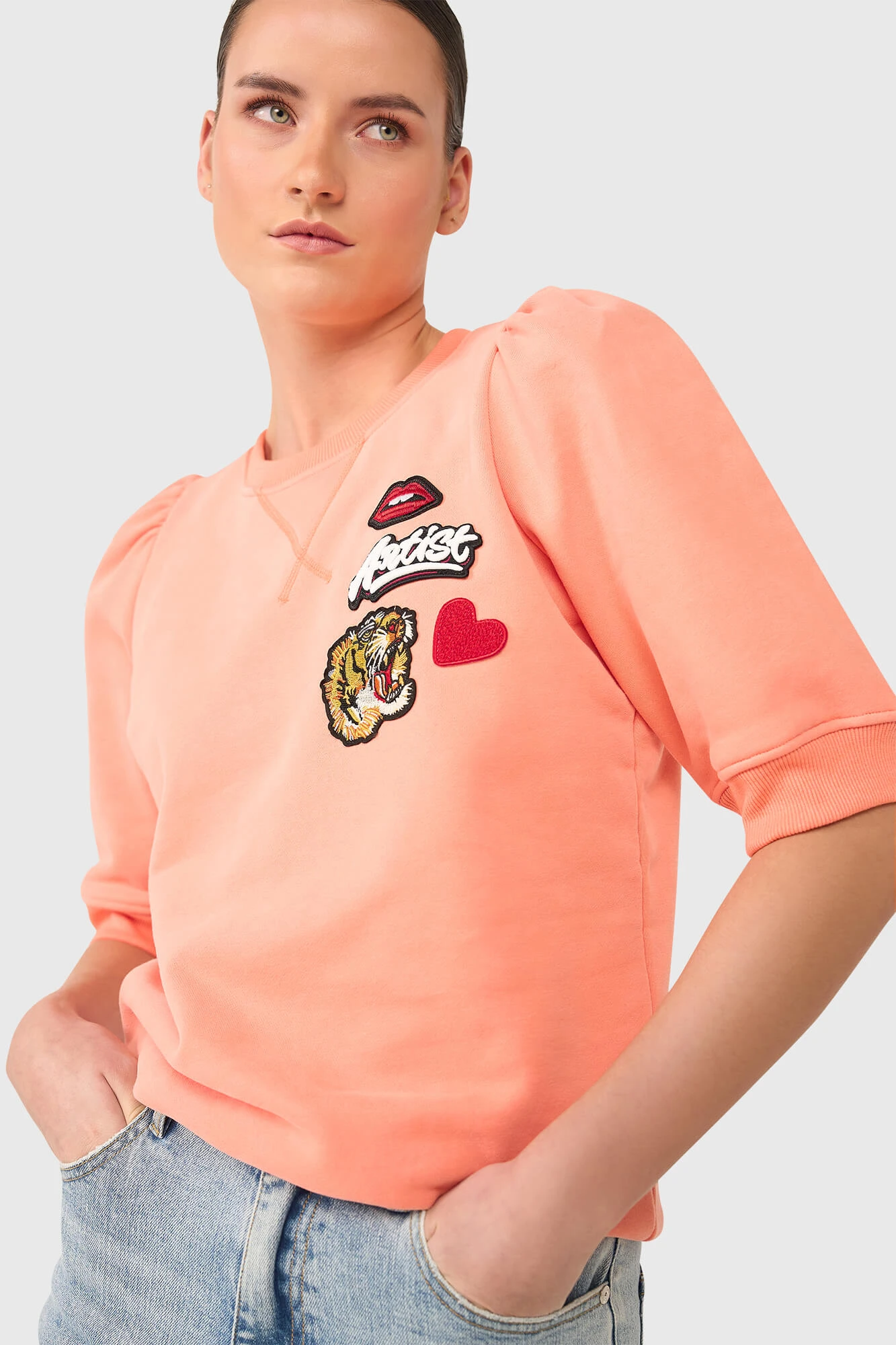 Frank Sweater Peach Patches