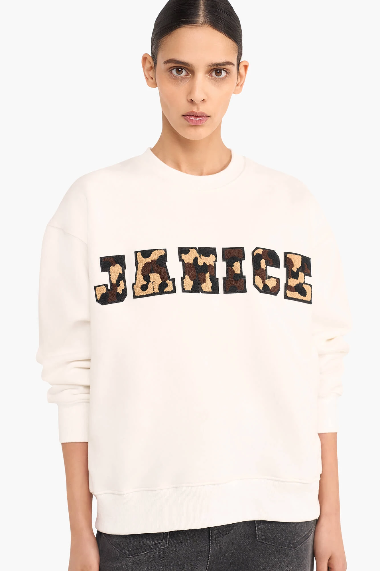 Sweater Dames Katoen Logo Camo Andy Off White