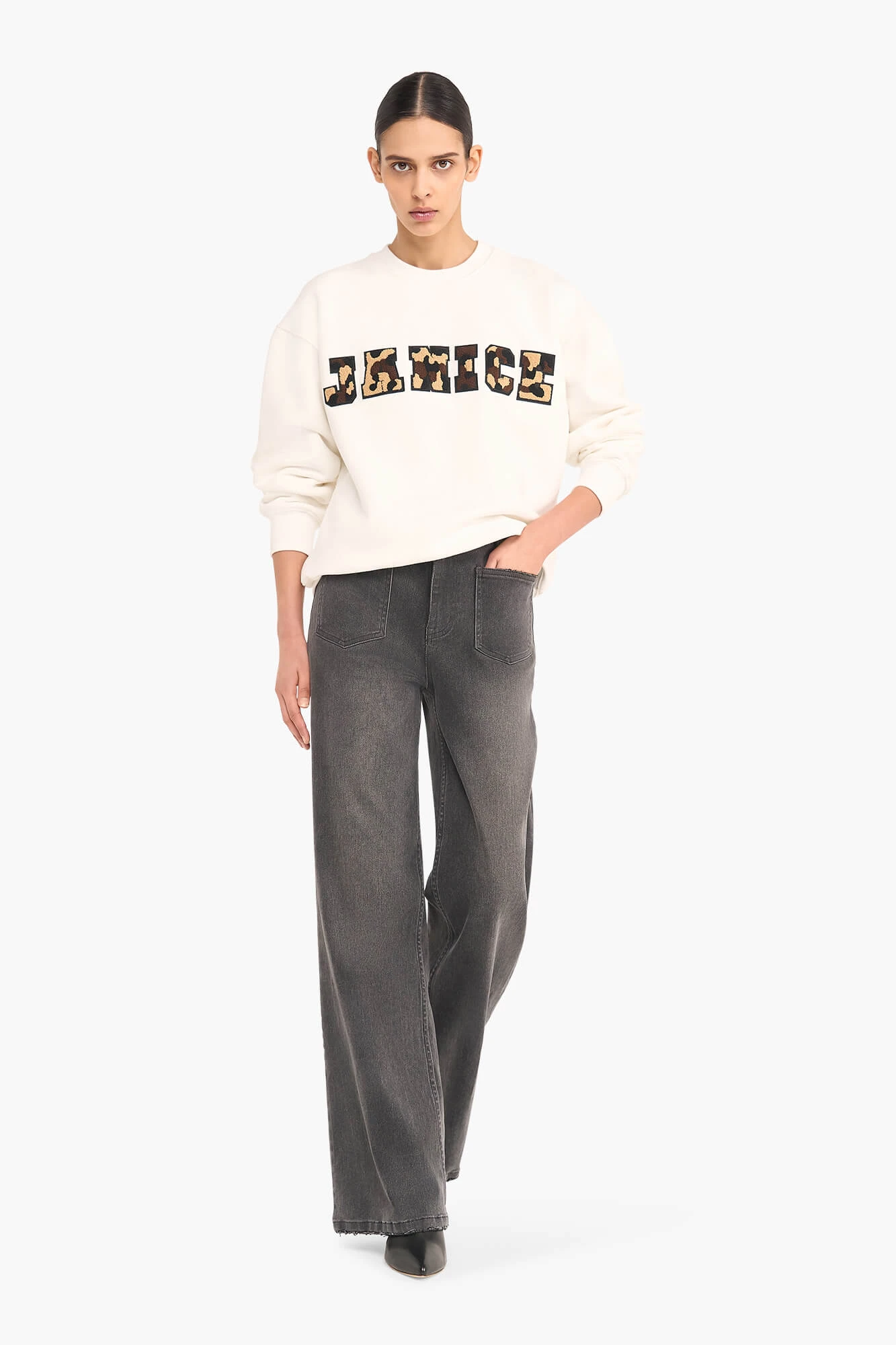 Sweater Dames Katoen Logo Camo Andy Off White