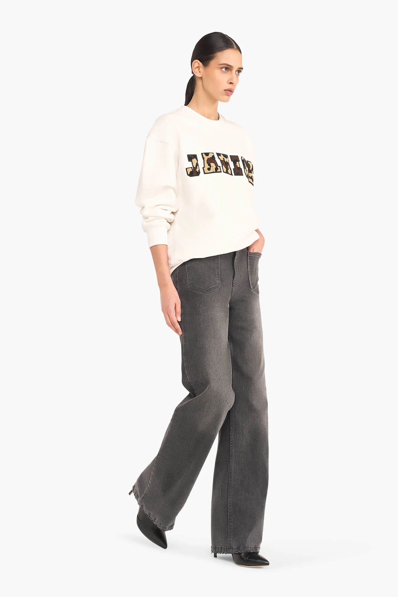 Sweater Dames Katoen Logo Camo Andy Off White
