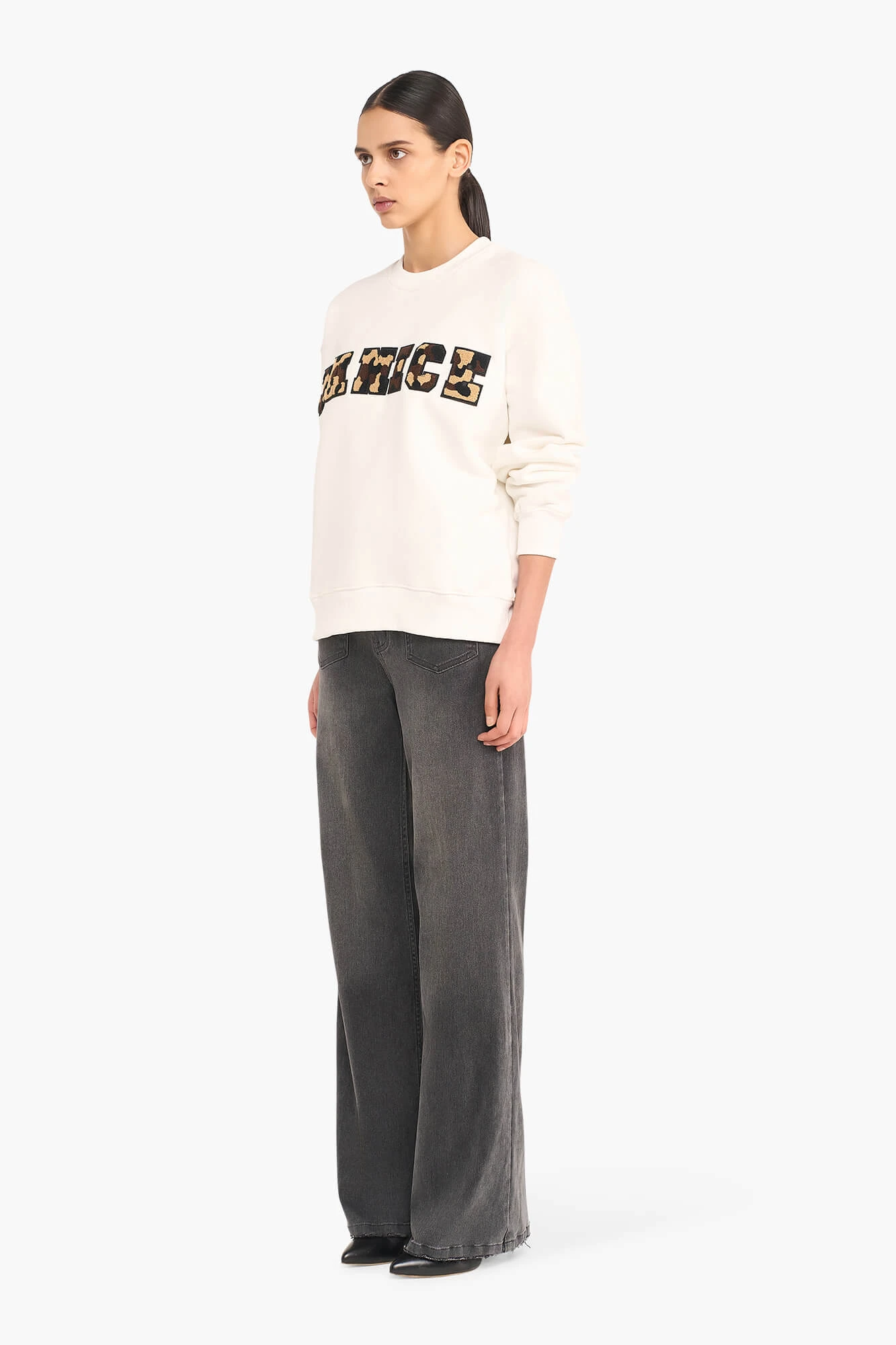 Sweater Dames Katoen Logo Camo Andy Off White
