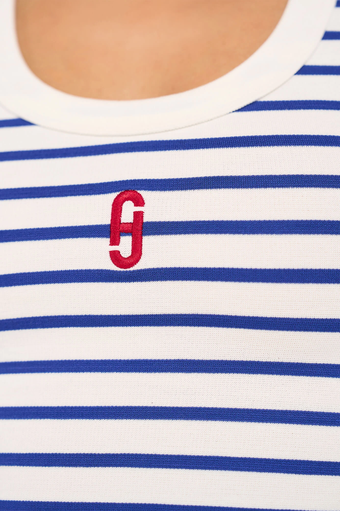 Joni Top Streep Licht Blauw