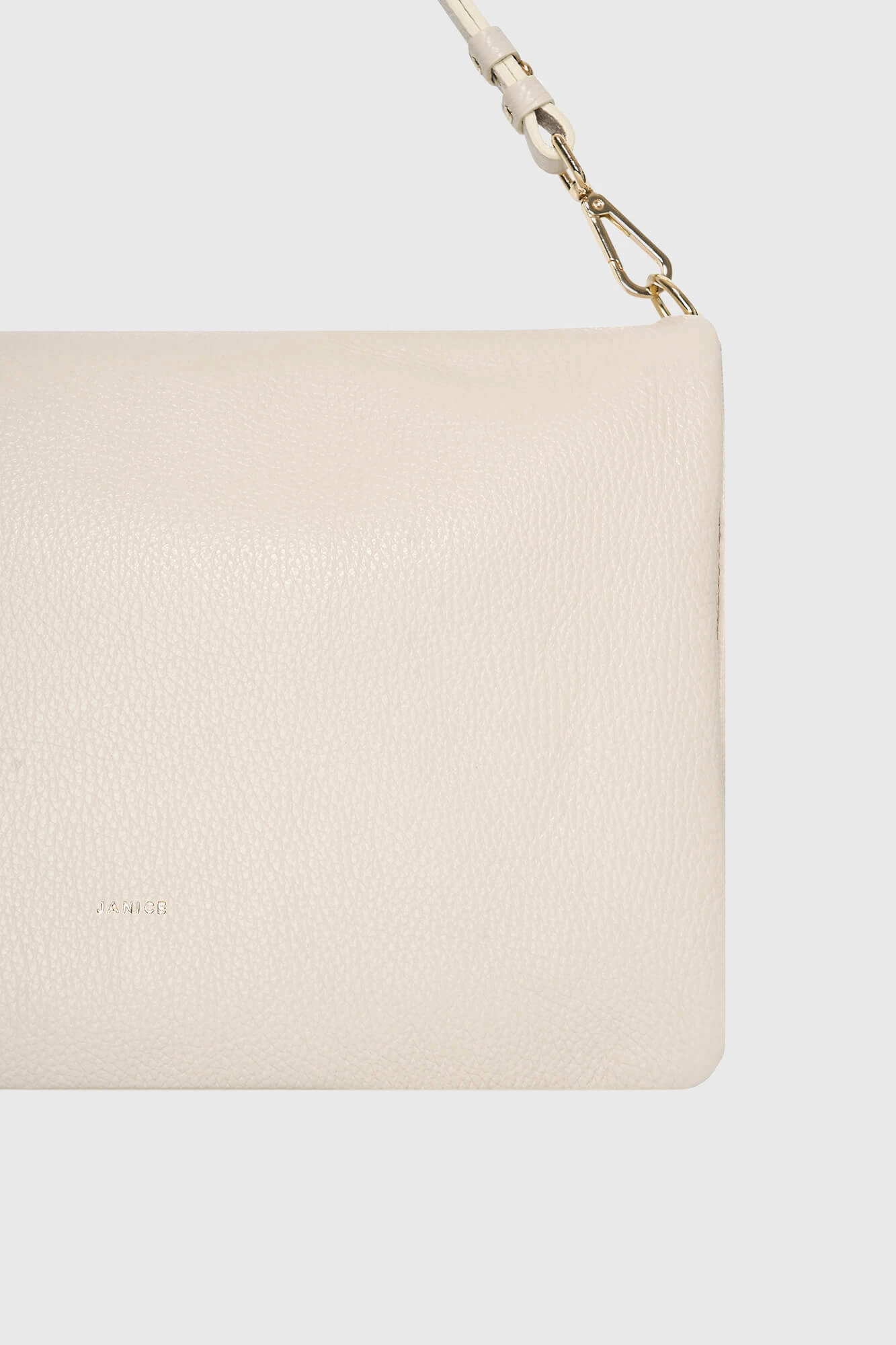 Leren Schoudertas Dames Skylar Off-white