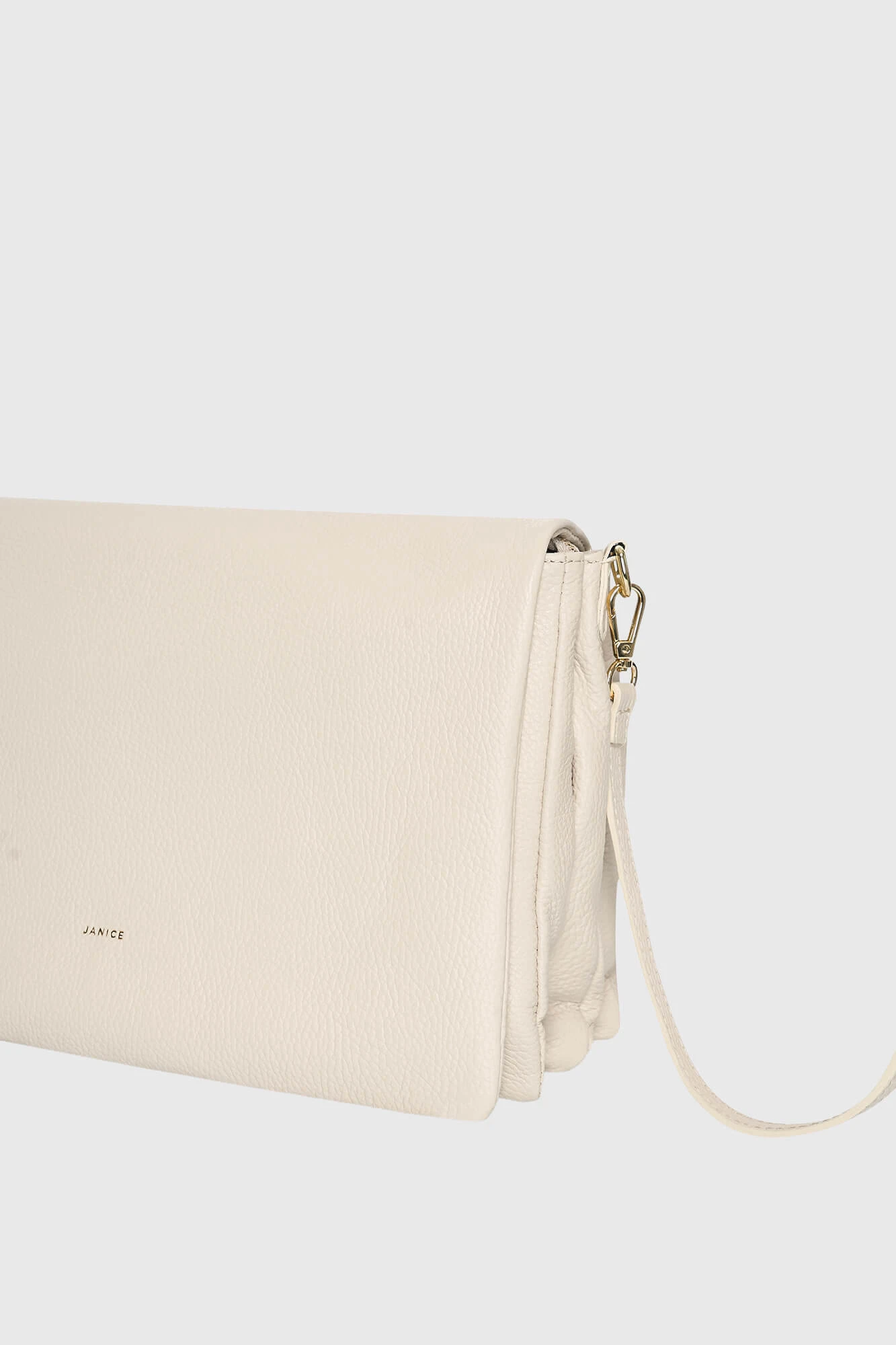 Skylar Off-White Leather Shoulder Bag for Women