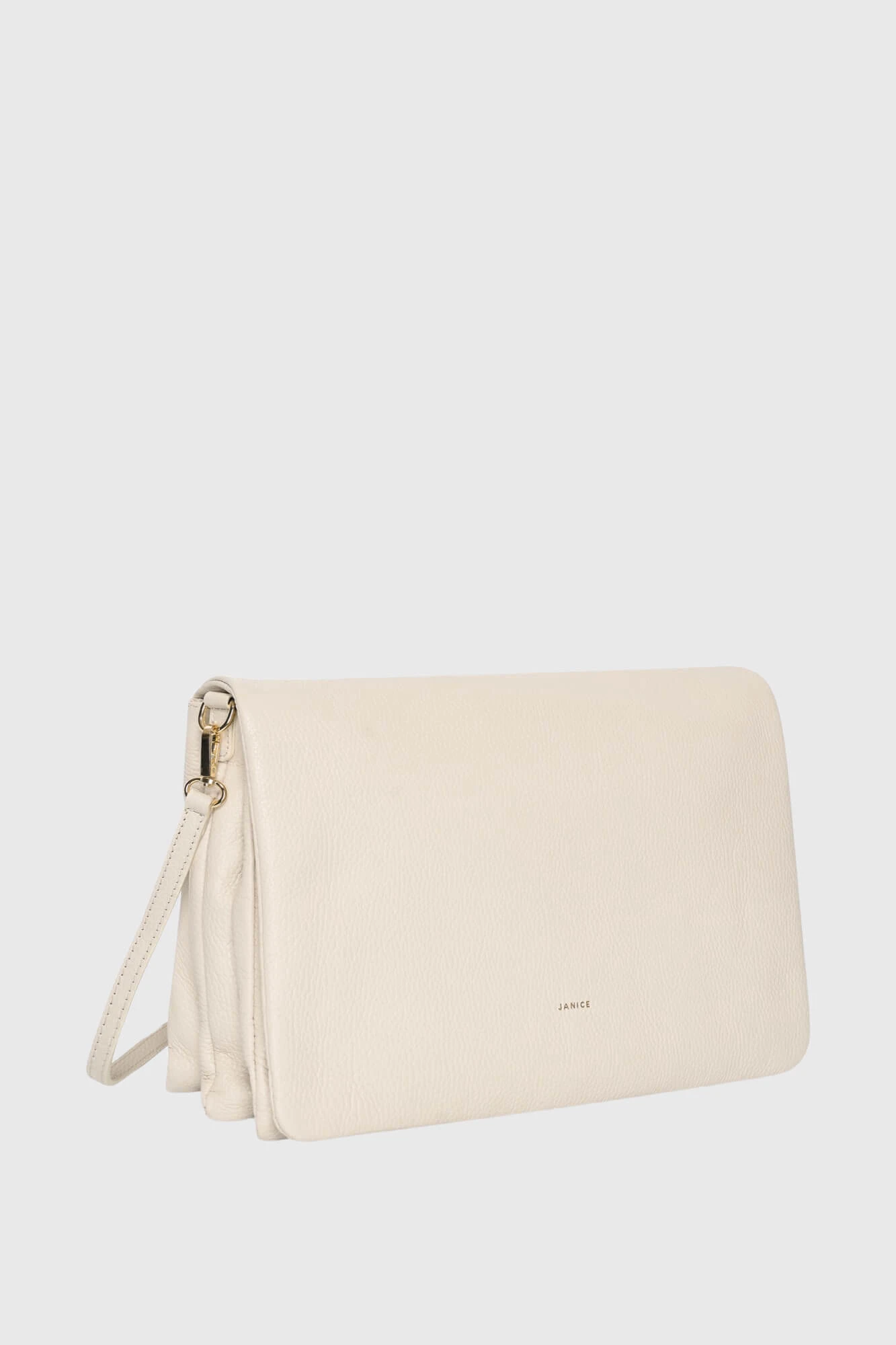 Skylar Off-White Leather Shoulder Bag for Women