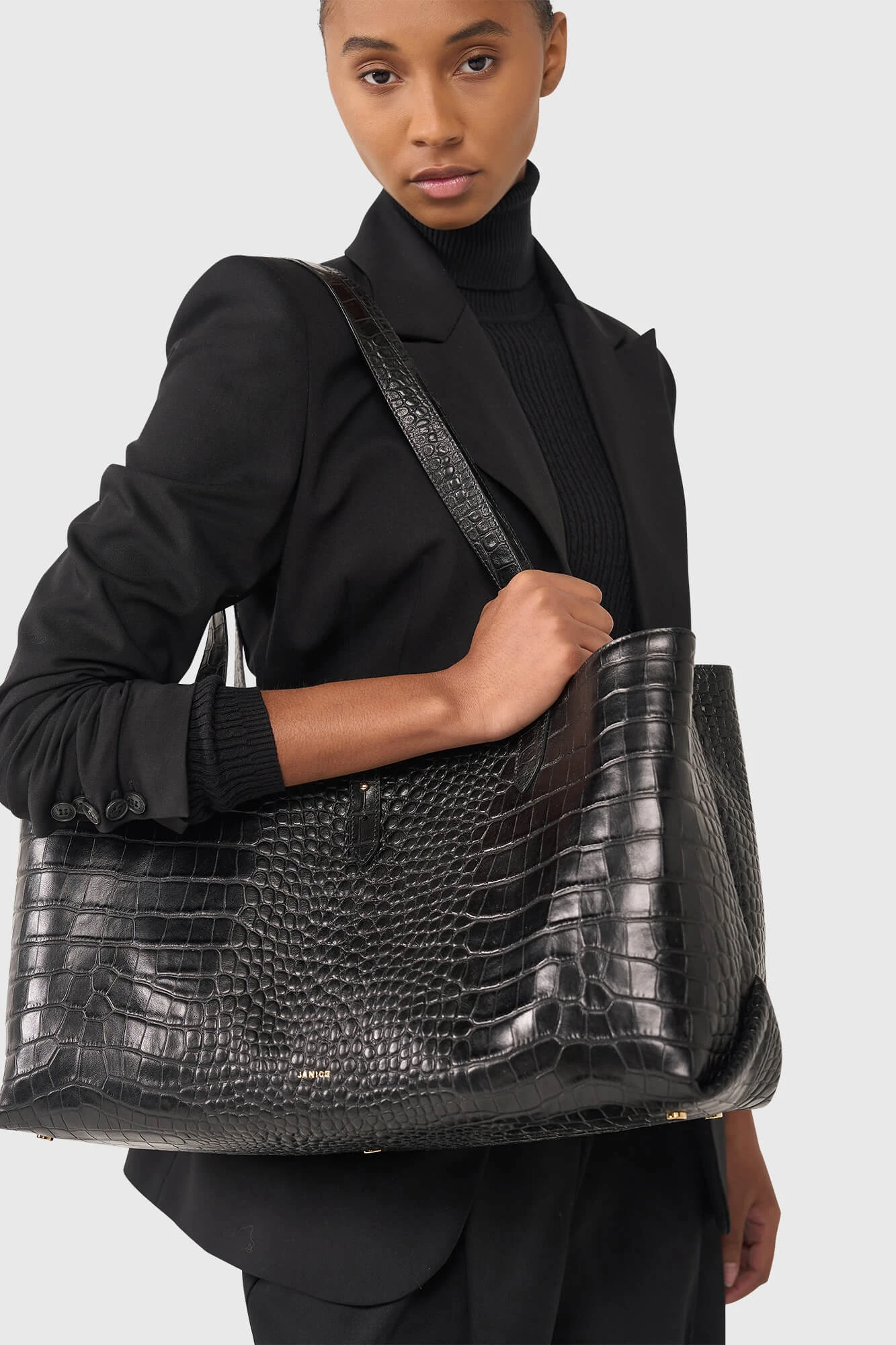 Dax Black Croco