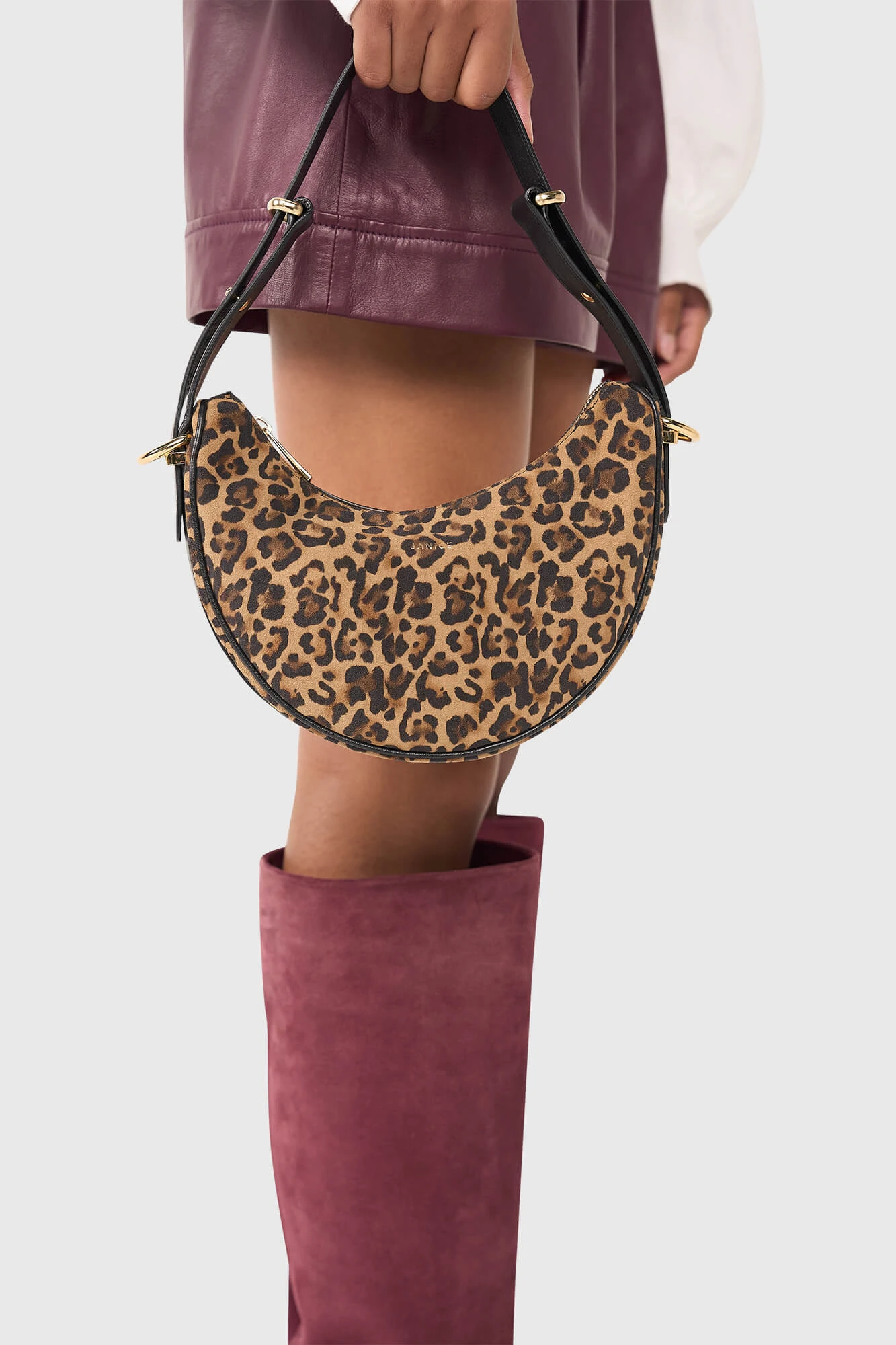 Clyde mit Leopardenmuster aus Wildleder