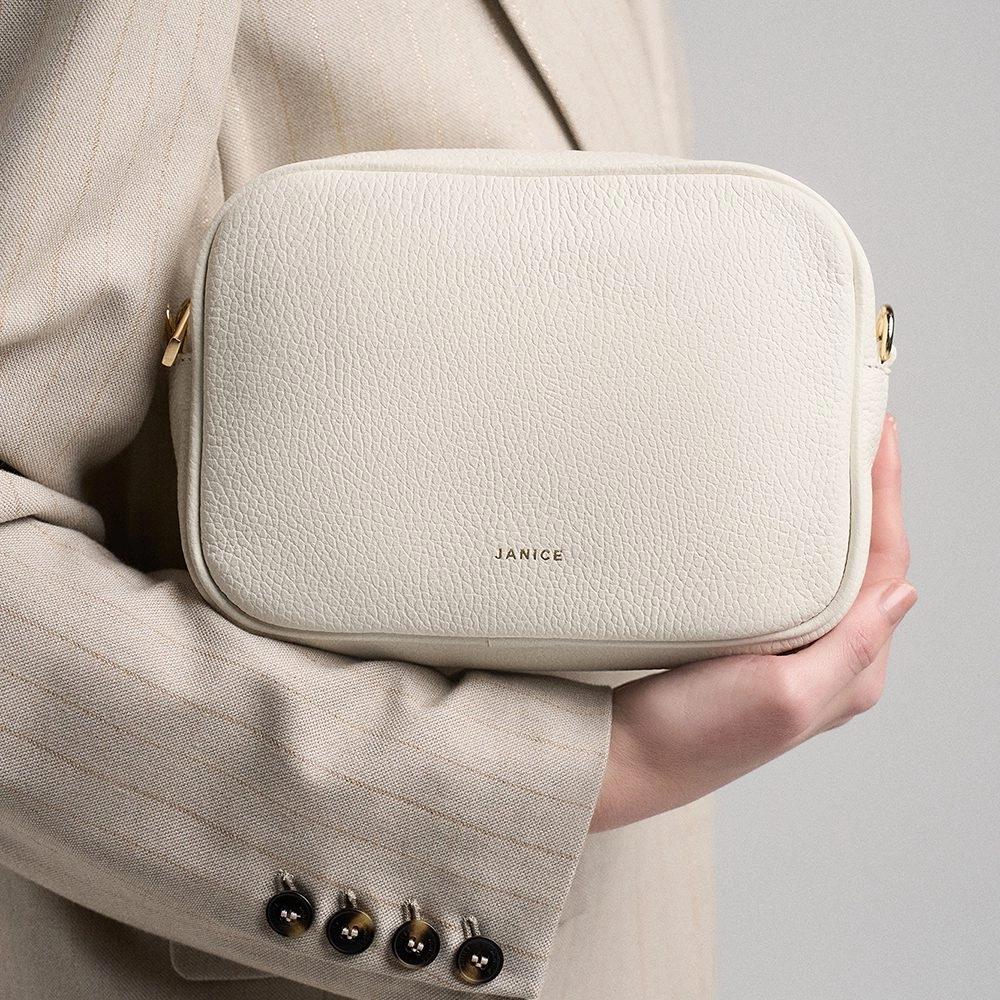 Tas leer crossbody bruce off white janice