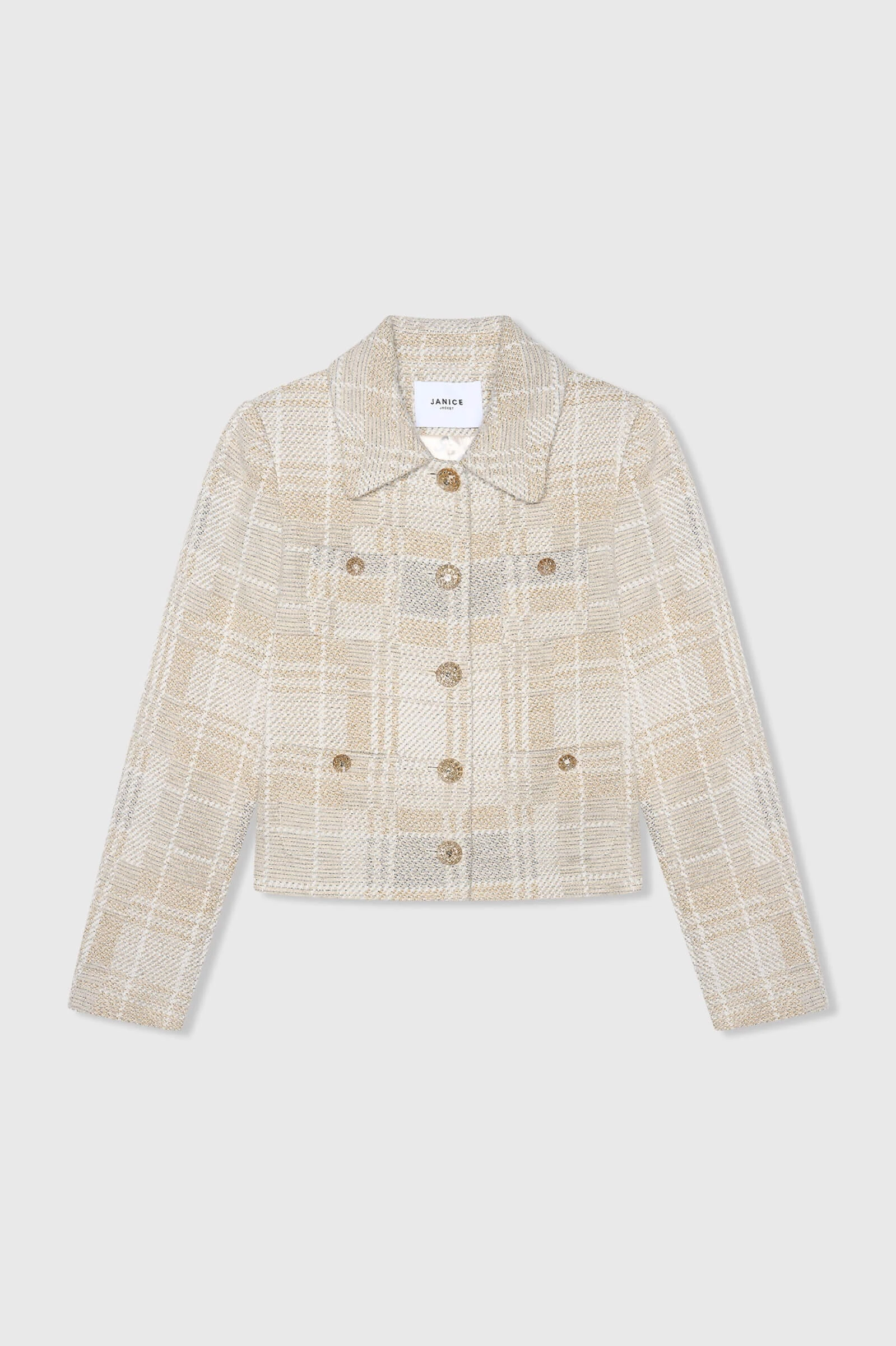 Tatum Grau Tweed Lurex