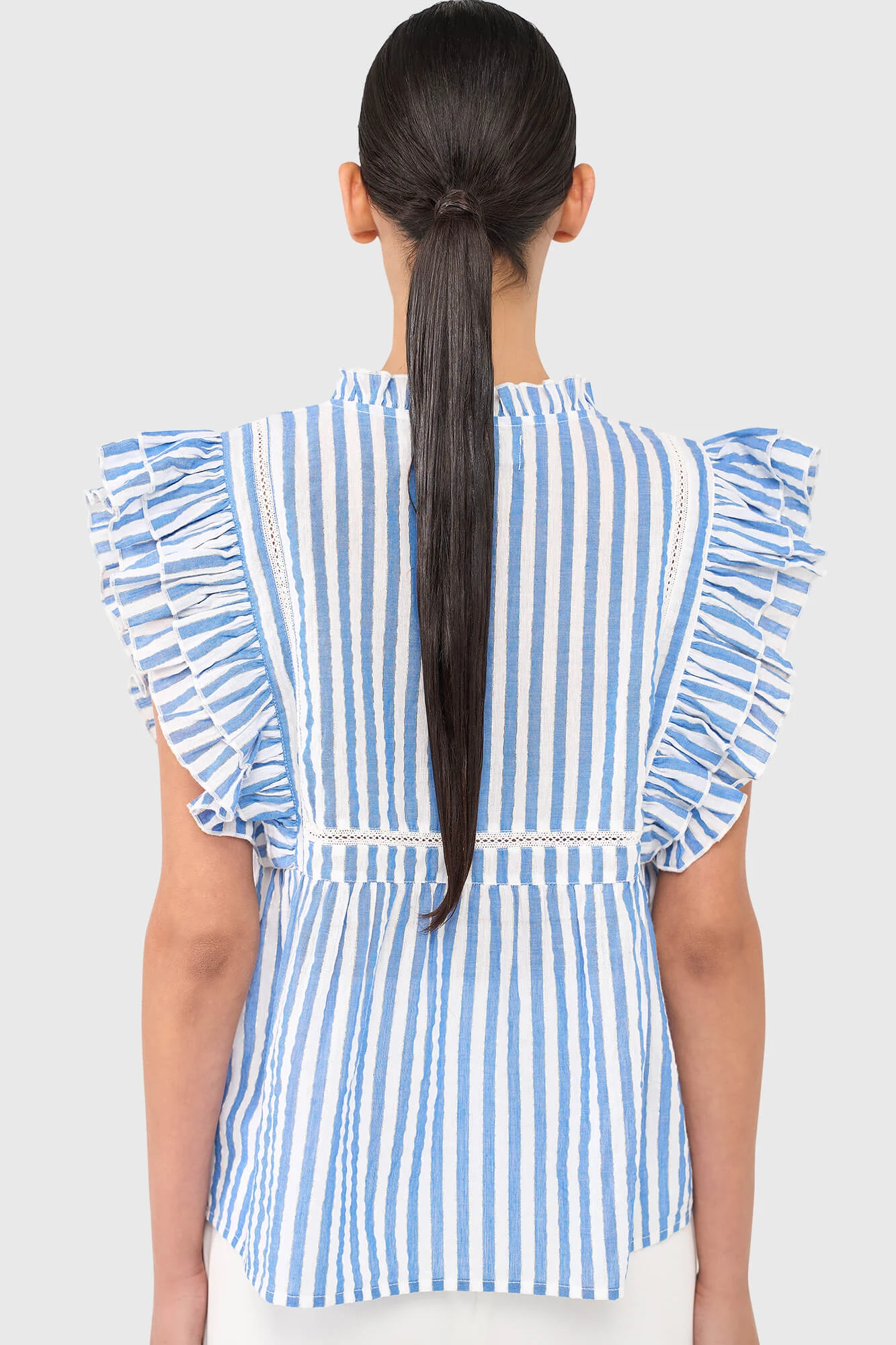 Carson-Bluse, gestreift
