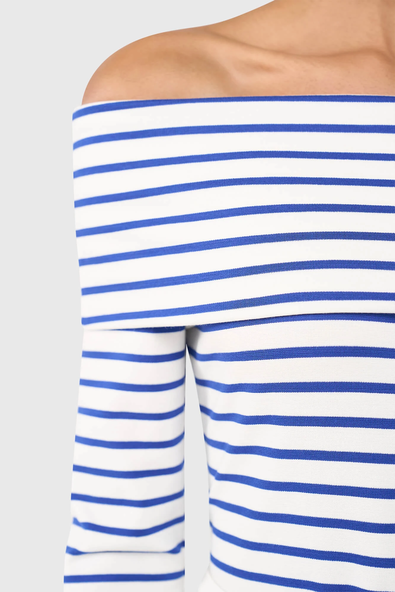 Newton Top Strepen Licht Blauw