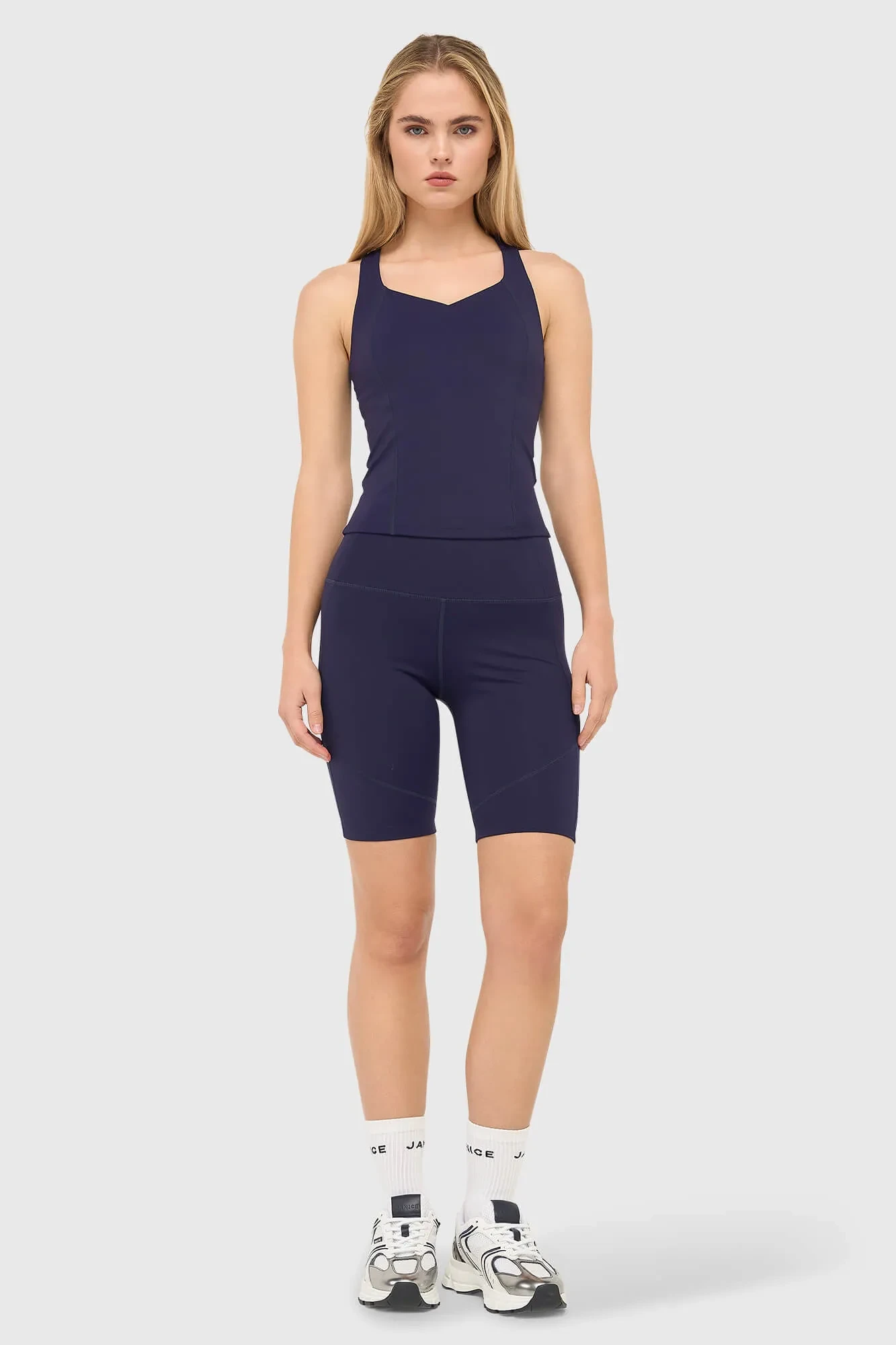 Top Damen-Sport-BH Yoga Ryle Blau