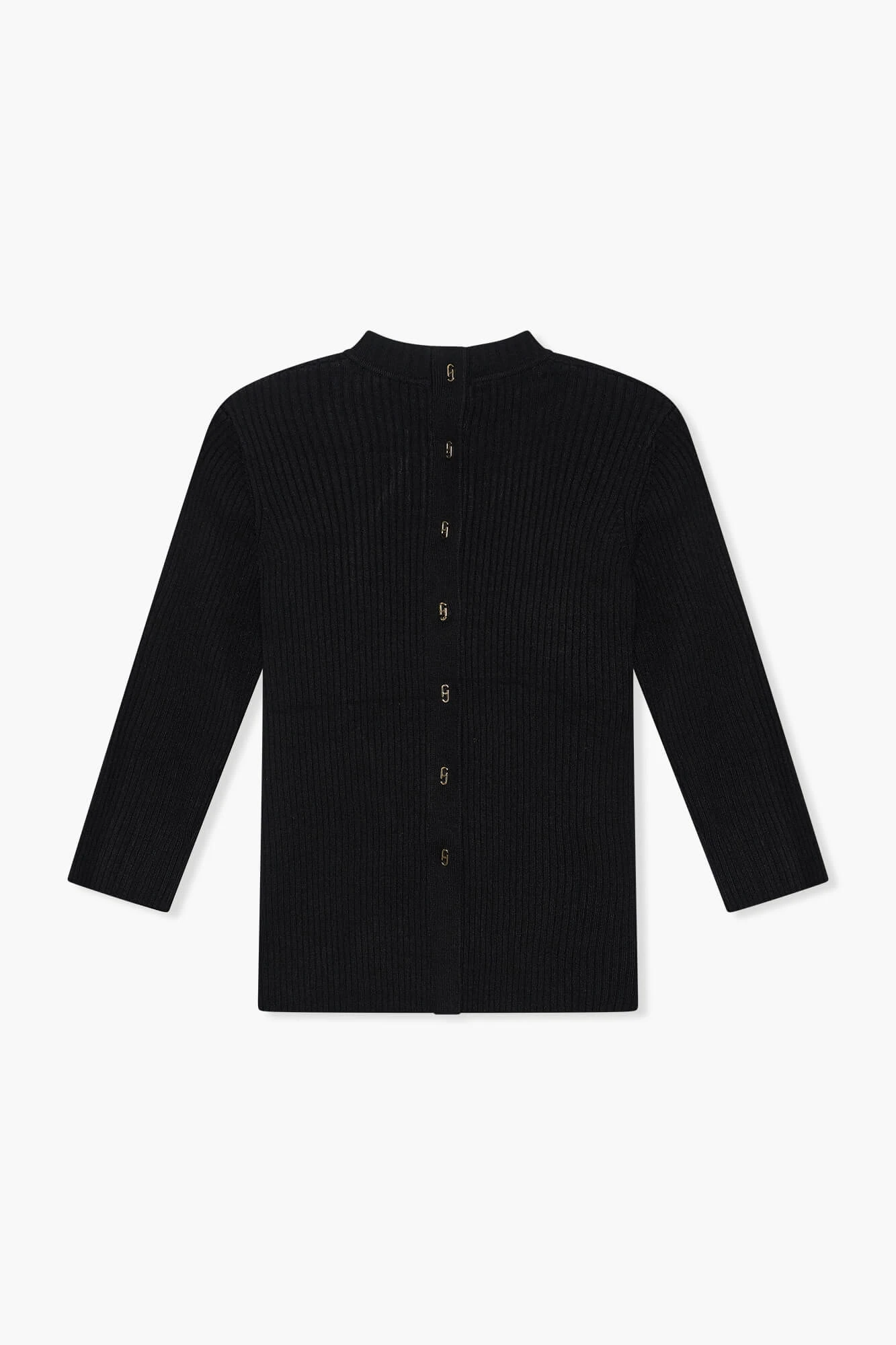 Top Gebreid Viscose Logo Drukker Rug Alec Zwart