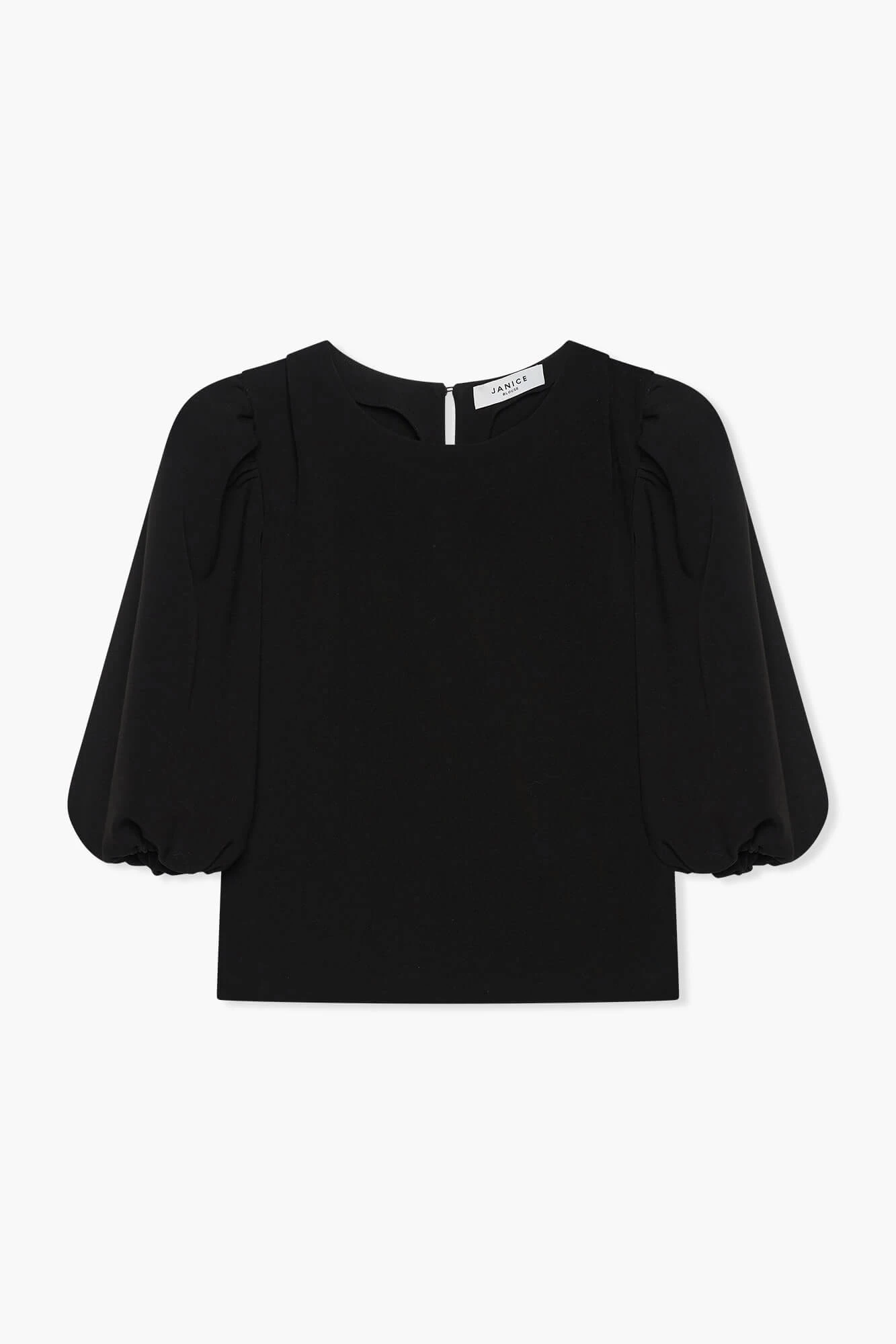 Top Dames Pof Mouw Zayn Zwart