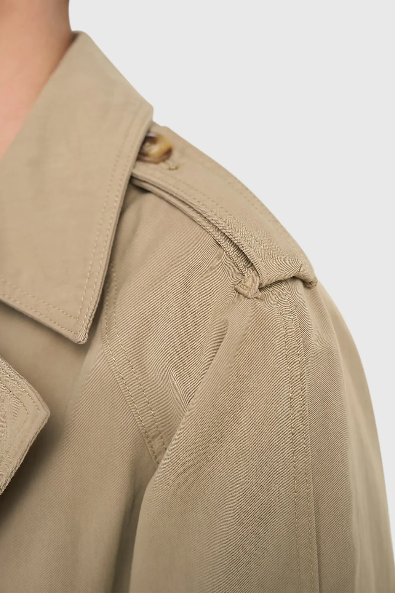 Trenchcoat Dames Oversized Cedric groen