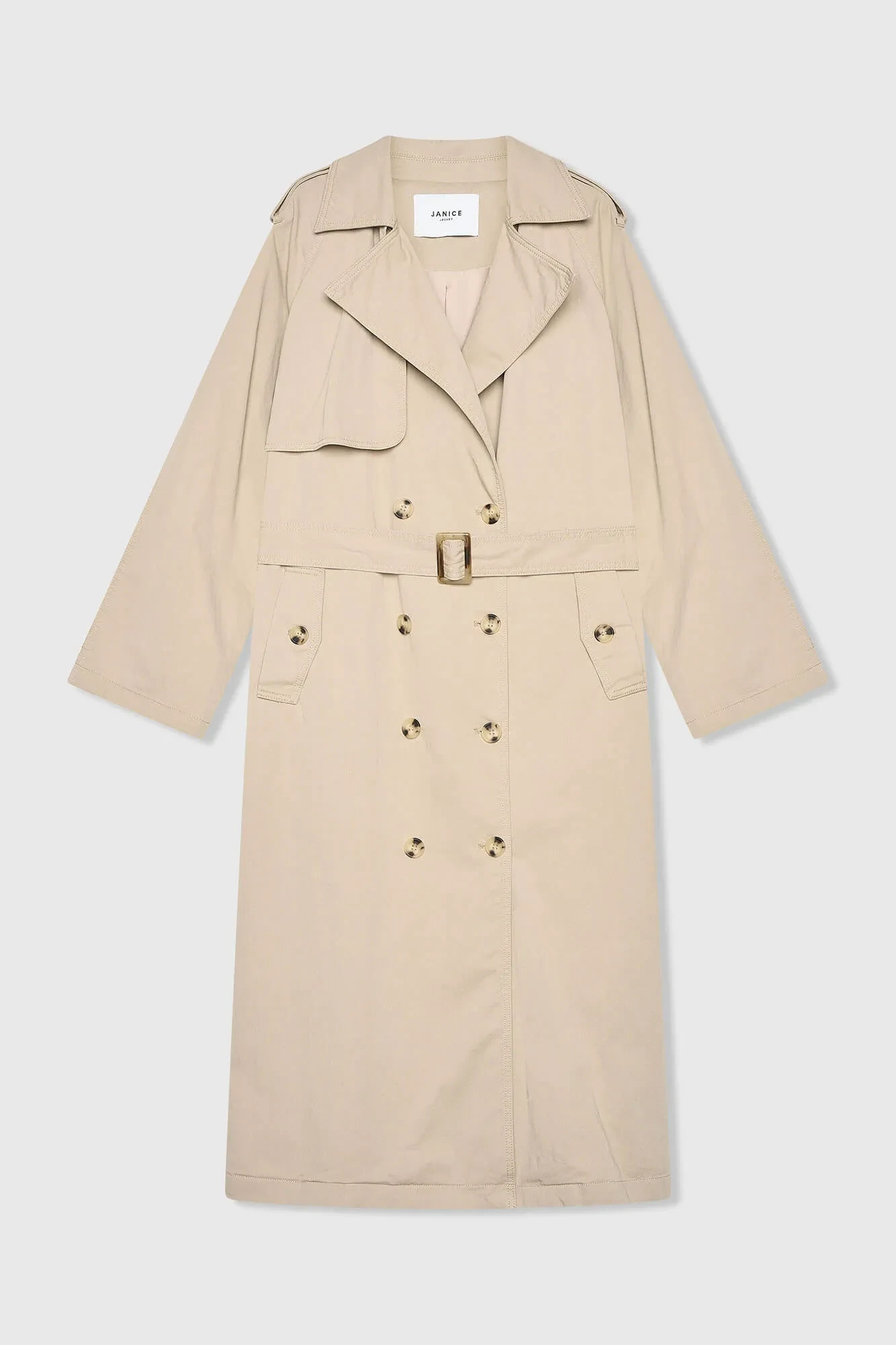 Trenchcoat Dames Oversized Cedric Beige