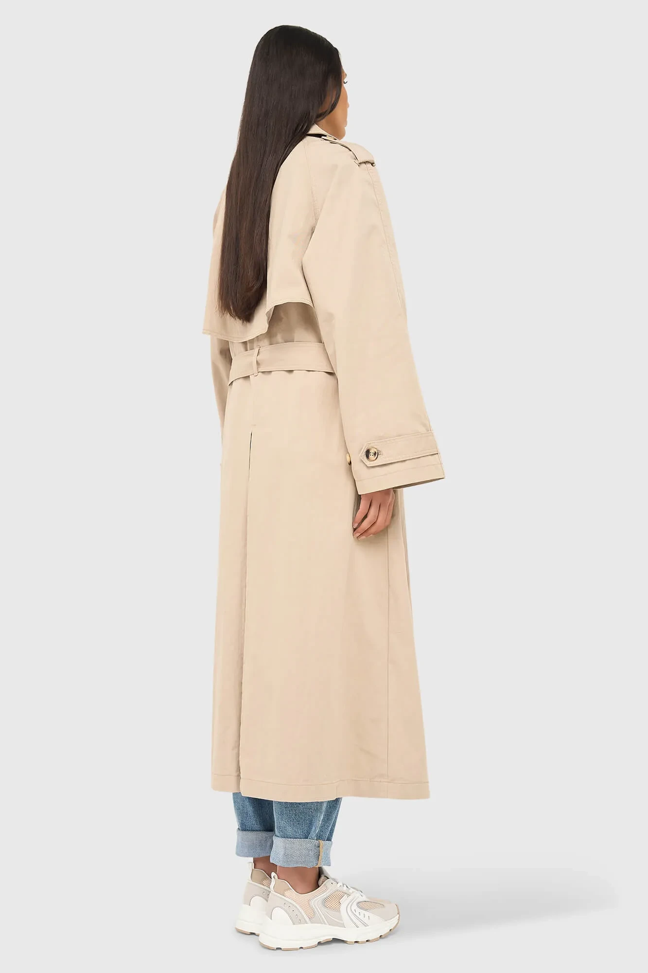 Trenchcoat Dames Oversized Cedric Beige