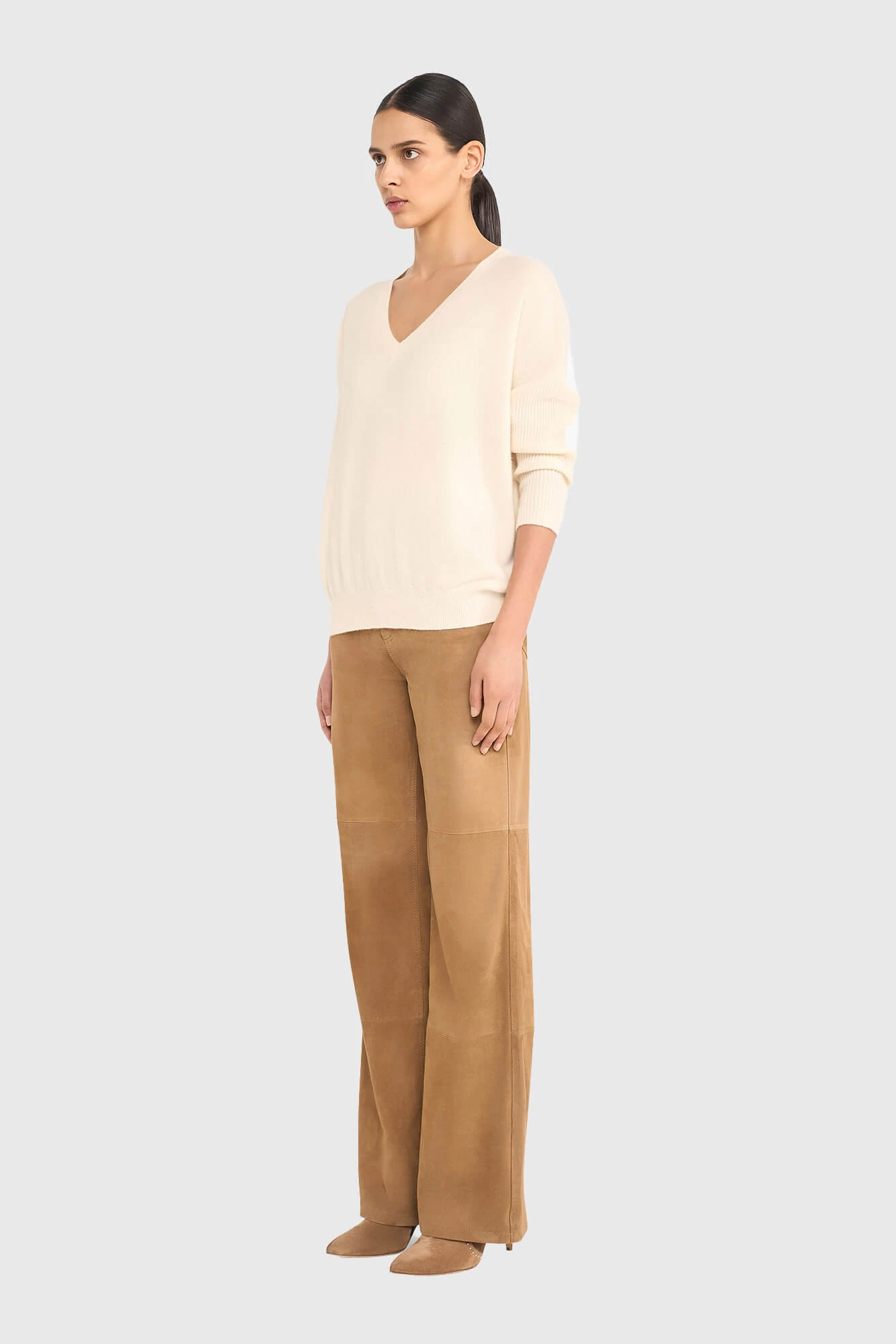 Cashmere Trui Dames Dash Off White