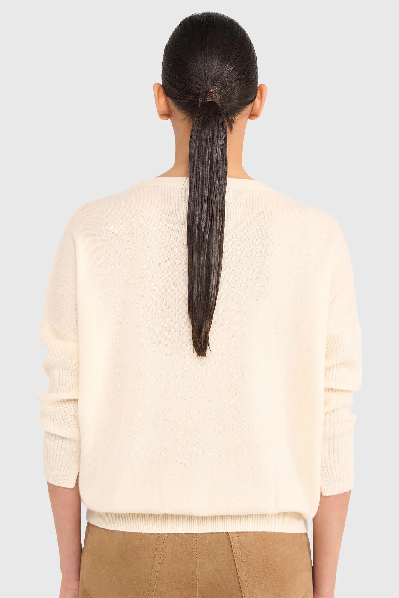 Cashmere Trui Dames Dash Off White