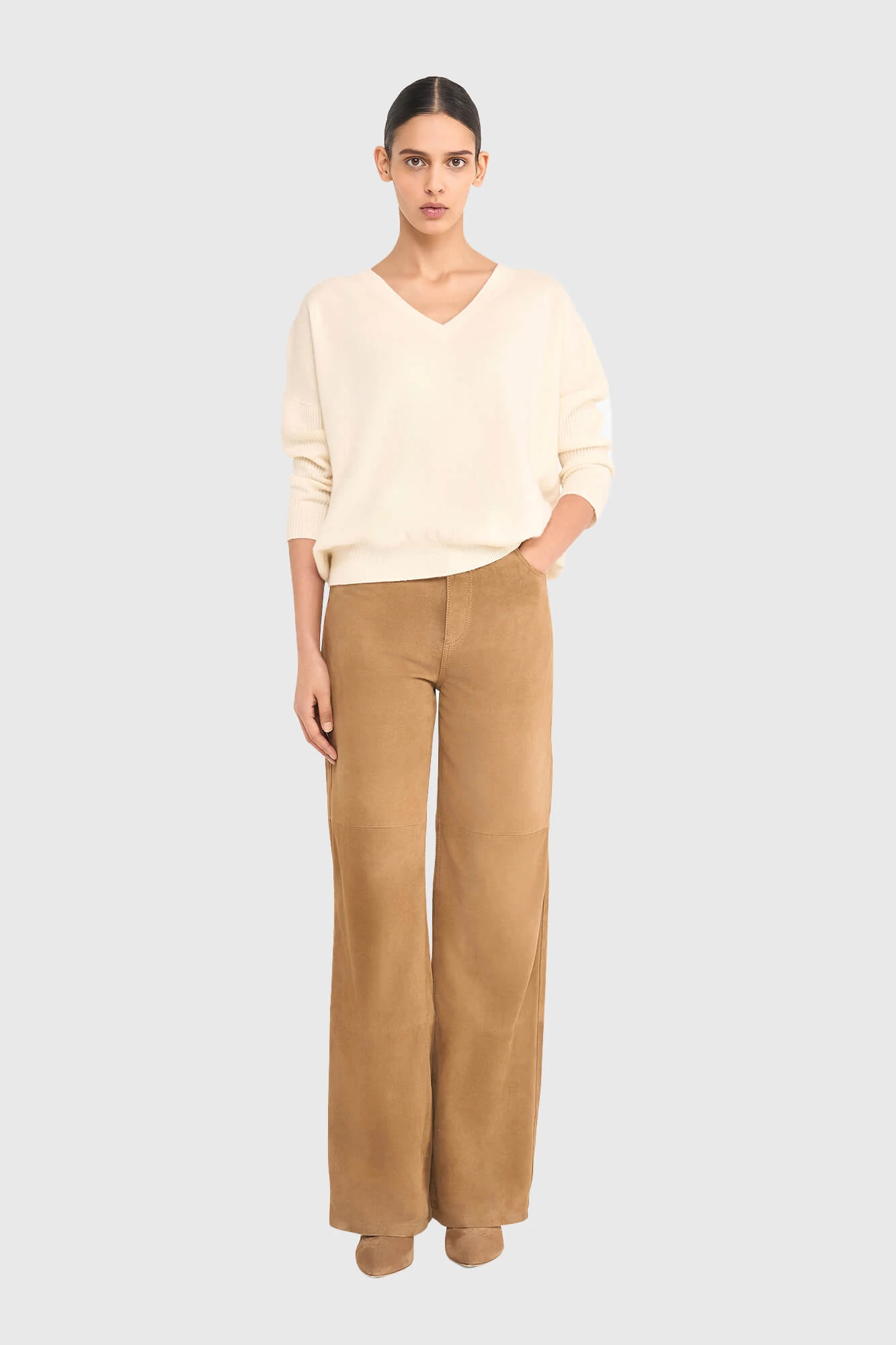 Cashmere Trui Dames Dash Off White