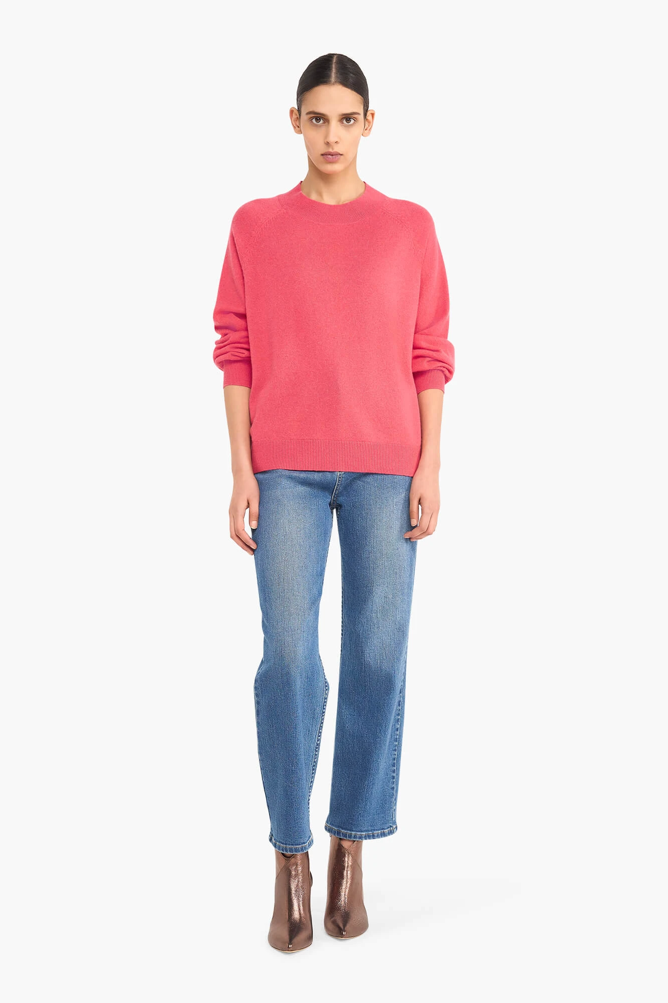 Cashmere Trui Dames Harvey Coraal