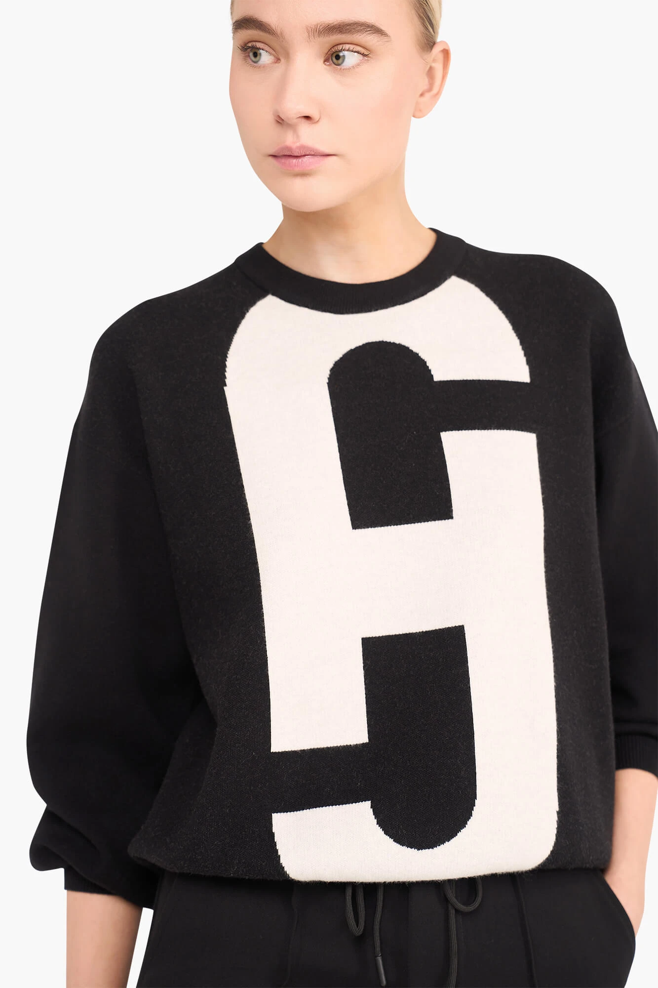 Sweater Dames Gebreid Viscose Logo Andy Zwart