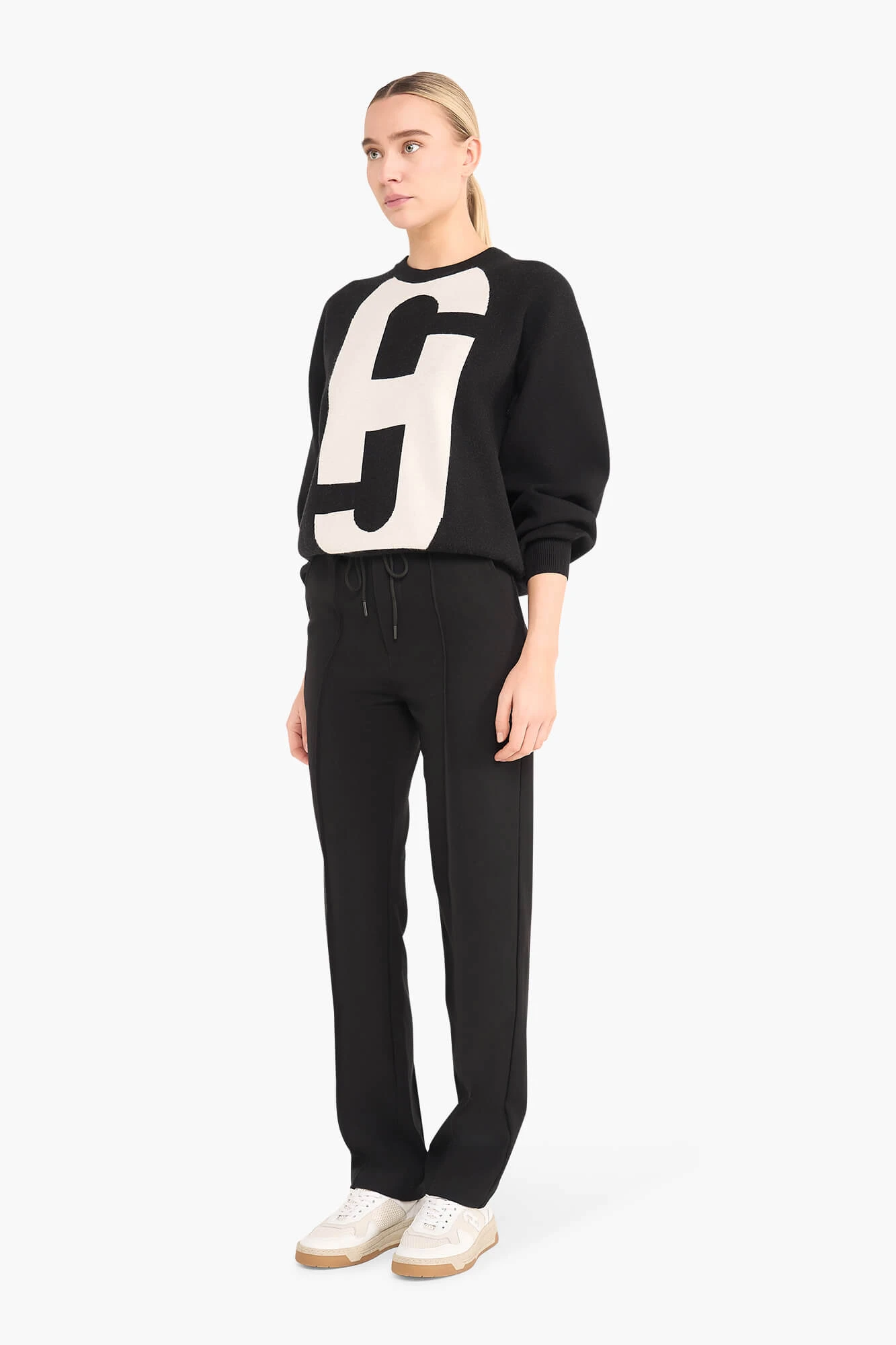 Sweater Dames Gebreid Viscose Logo Andy Zwart