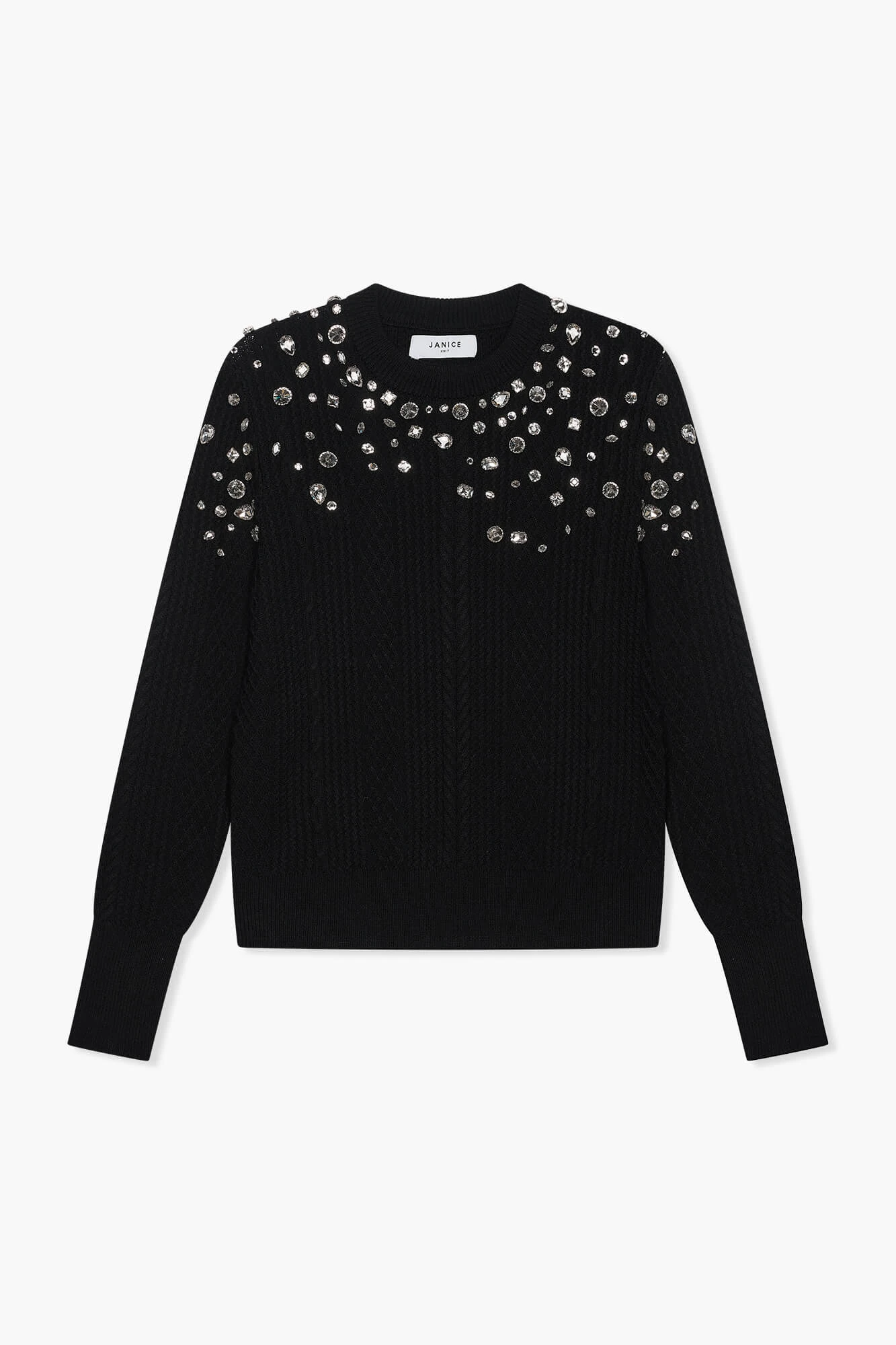 Pullover mit Strasssteinen