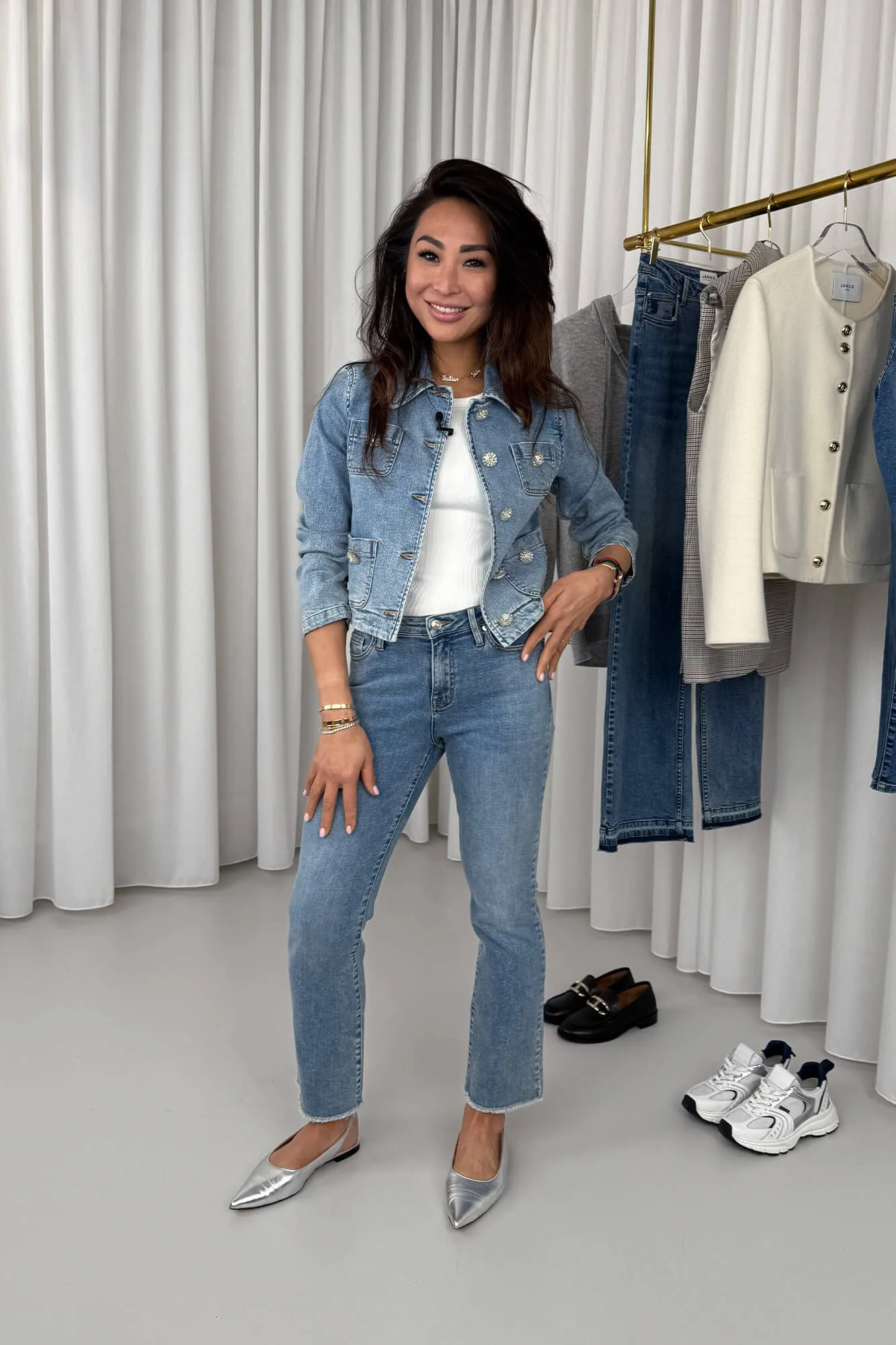Tatum jacket en Cooper kick flared