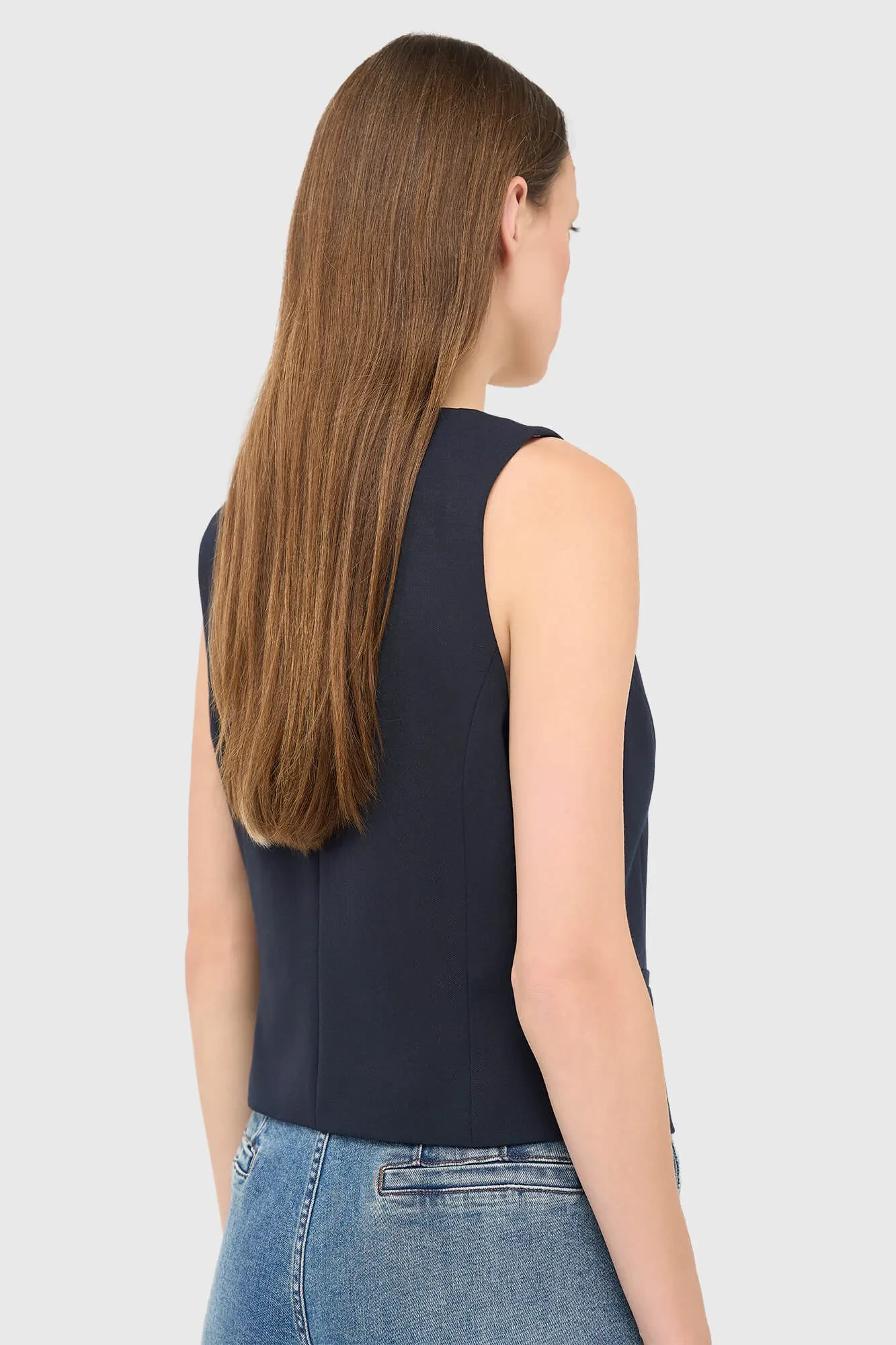 Weste für Damen, blau, Dave